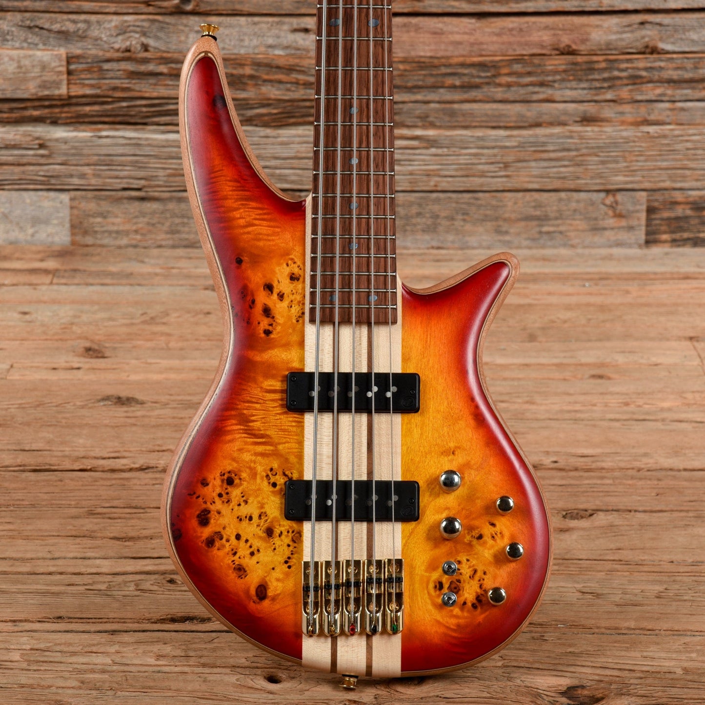 Jackson Pro Series Spectra Bass SBP V Transparent Cherry Burst 2022 Bass Guitars / 5-String or More