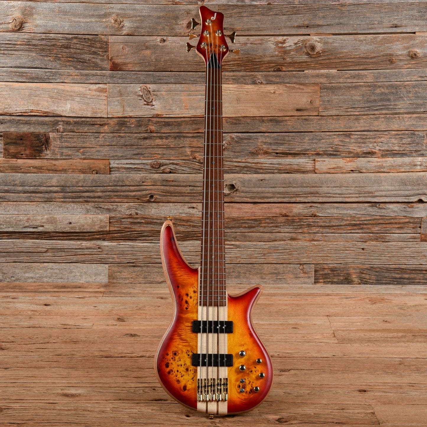 Jackson Pro Series Spectra Bass SBP V Transparent Cherry Burst 2022 Bass Guitars / 5-String or More