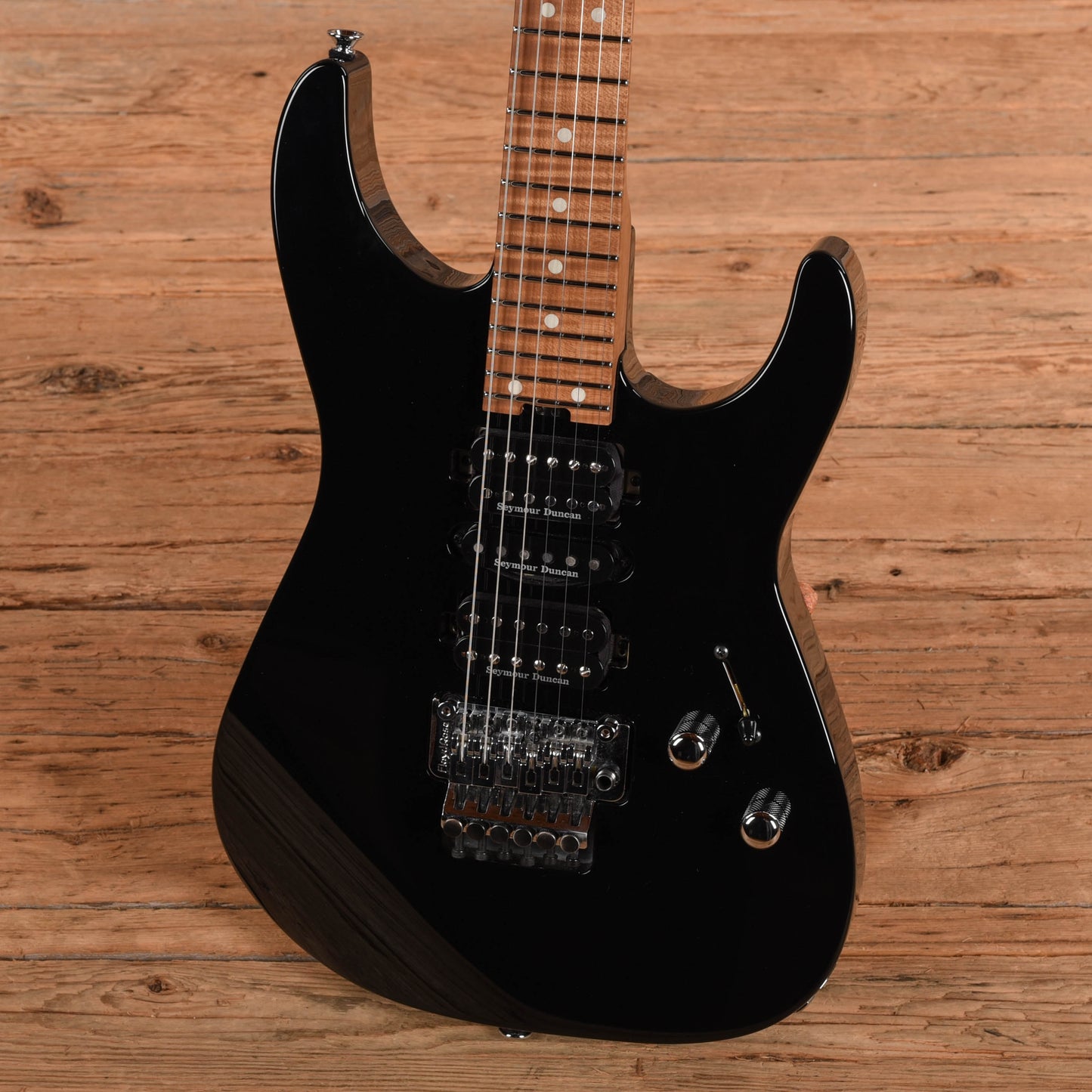 Jackson Custom Shop Dinky HSH FR Black Electric Guitars