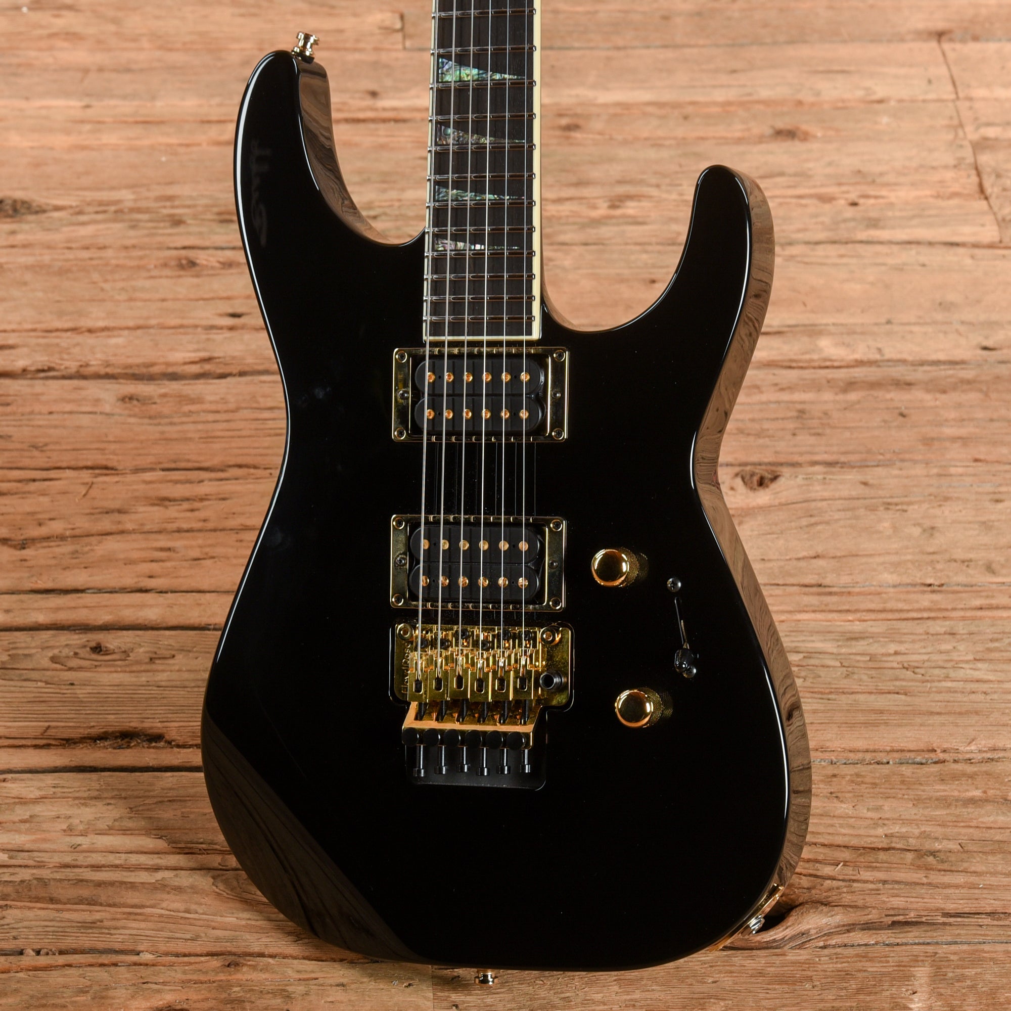 Jackson Custom Shop SL2H FR Soloist Black Abalone 2024 Electric Guitars