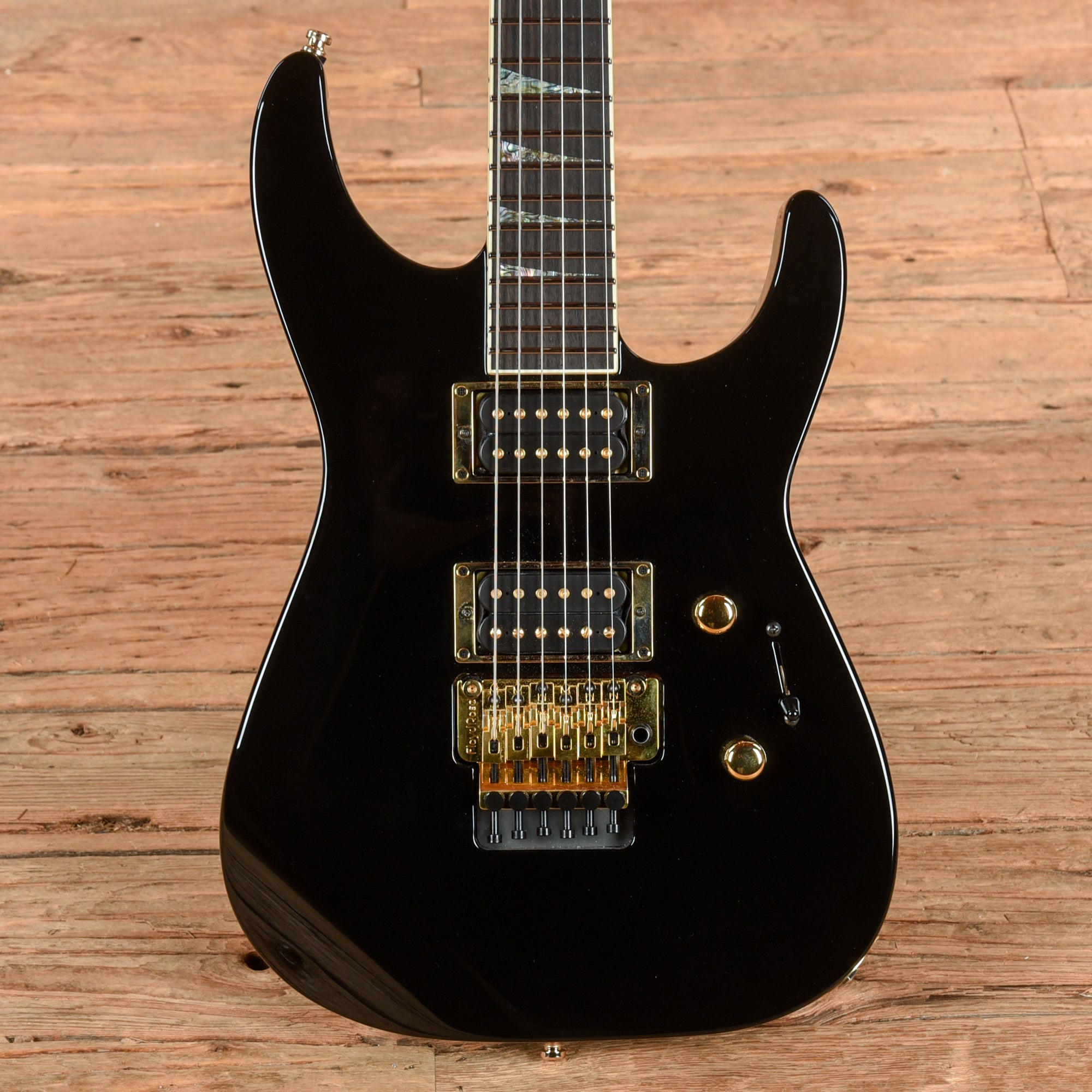 Jackson Custom Shop SL2H FR Soloist Black Abalone 2024 Electric Guitars