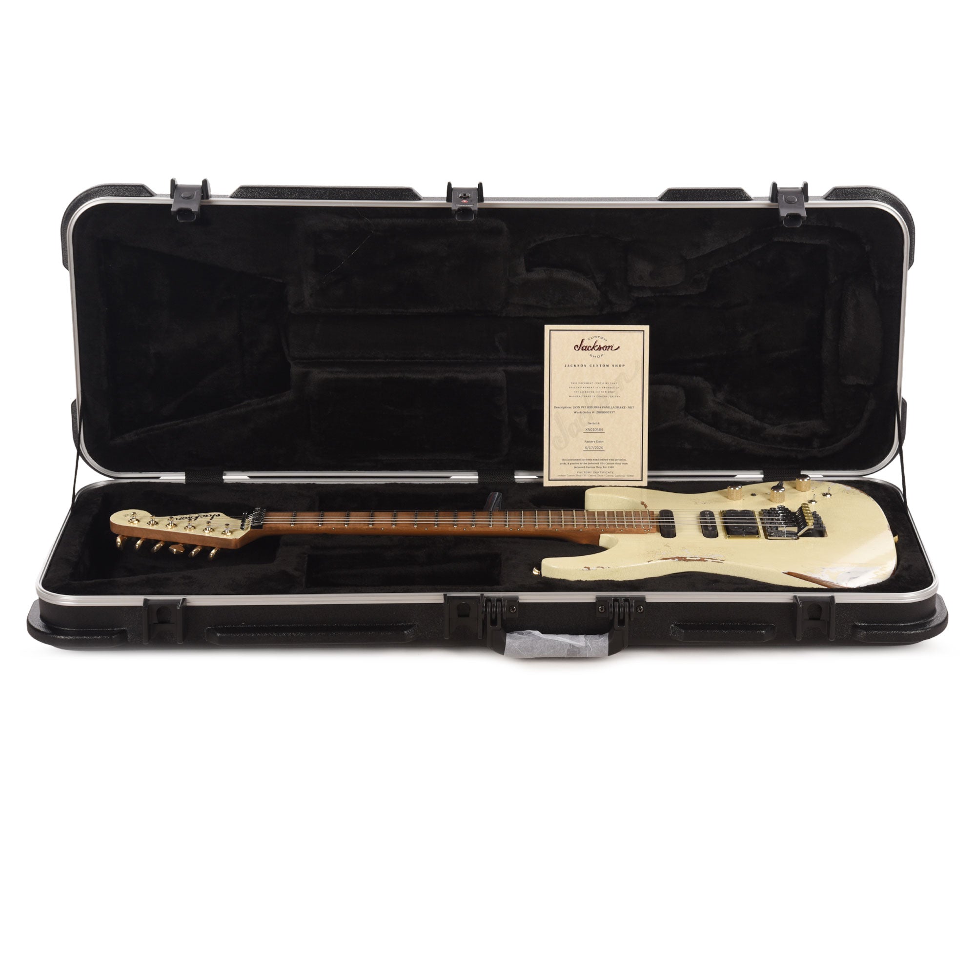 Jackson Custom Shop Special Edition PC1 Phil Collen Nitro Tour Relic Vanilla Shake Electric Guitars