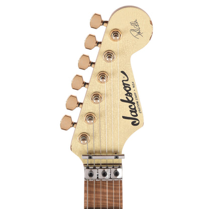 Jackson Custom Shop Special Edition PC1 Phil Collen Nitro Tour Relic Vanilla Shake Electric Guitars