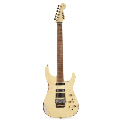 Jackson Custom Shop Special Edition PC1 Phil Collen Nitro Tour Relic Vanilla Shake Electric Guitars