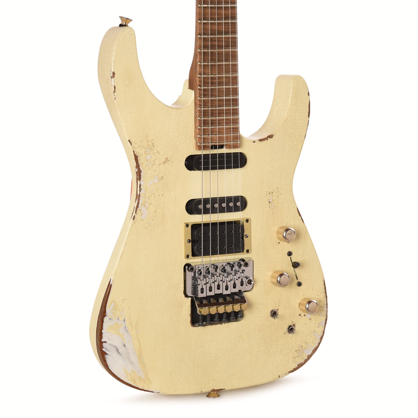 Jackson Custom Shop Special Edition PC1 Phil Collen Nitro Tour Relic Vanilla Shake Electric Guitars