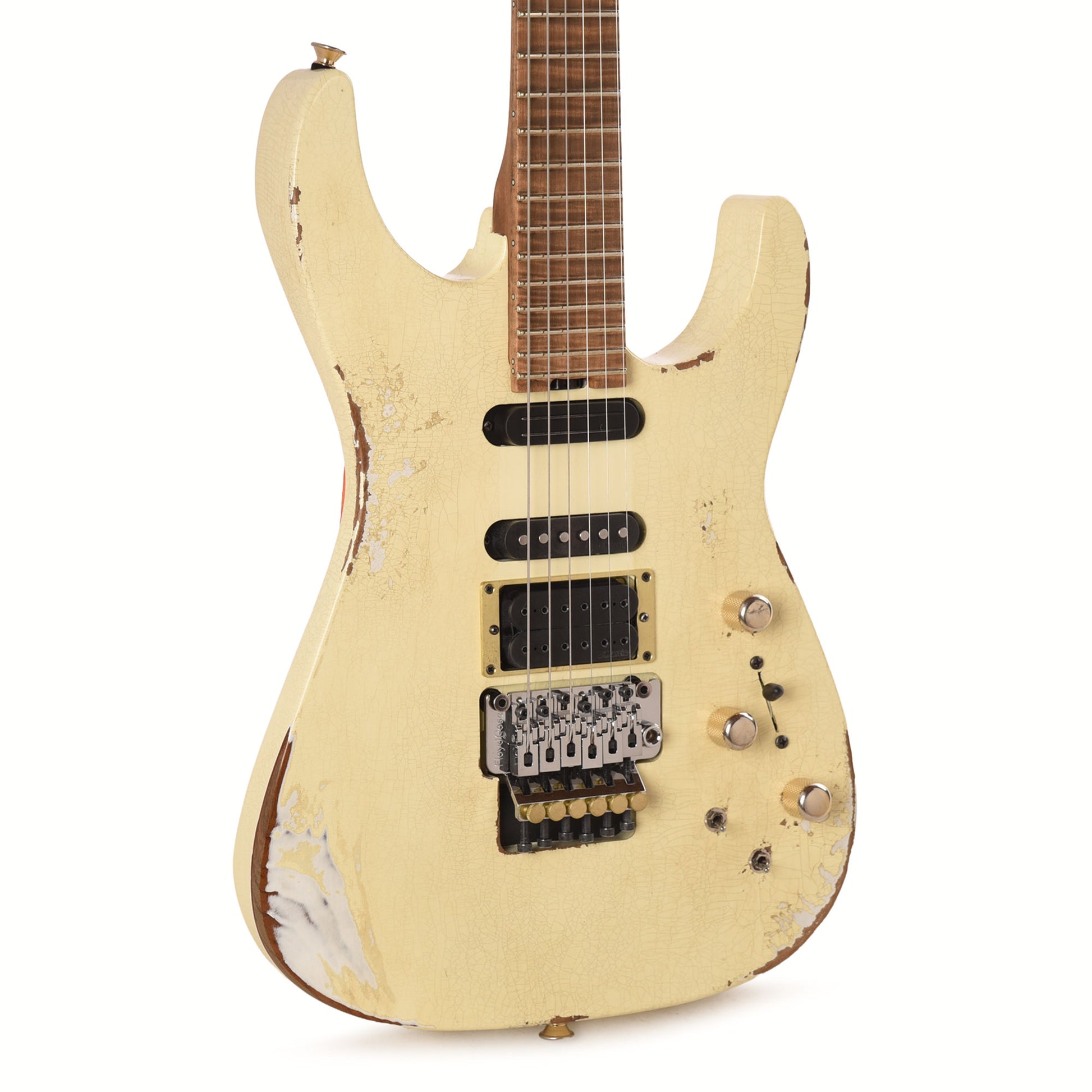Jackson Custom Shop Special Edition PC1 Phil Collen Nitro Tour Relic Vanilla Shake Electric Guitars