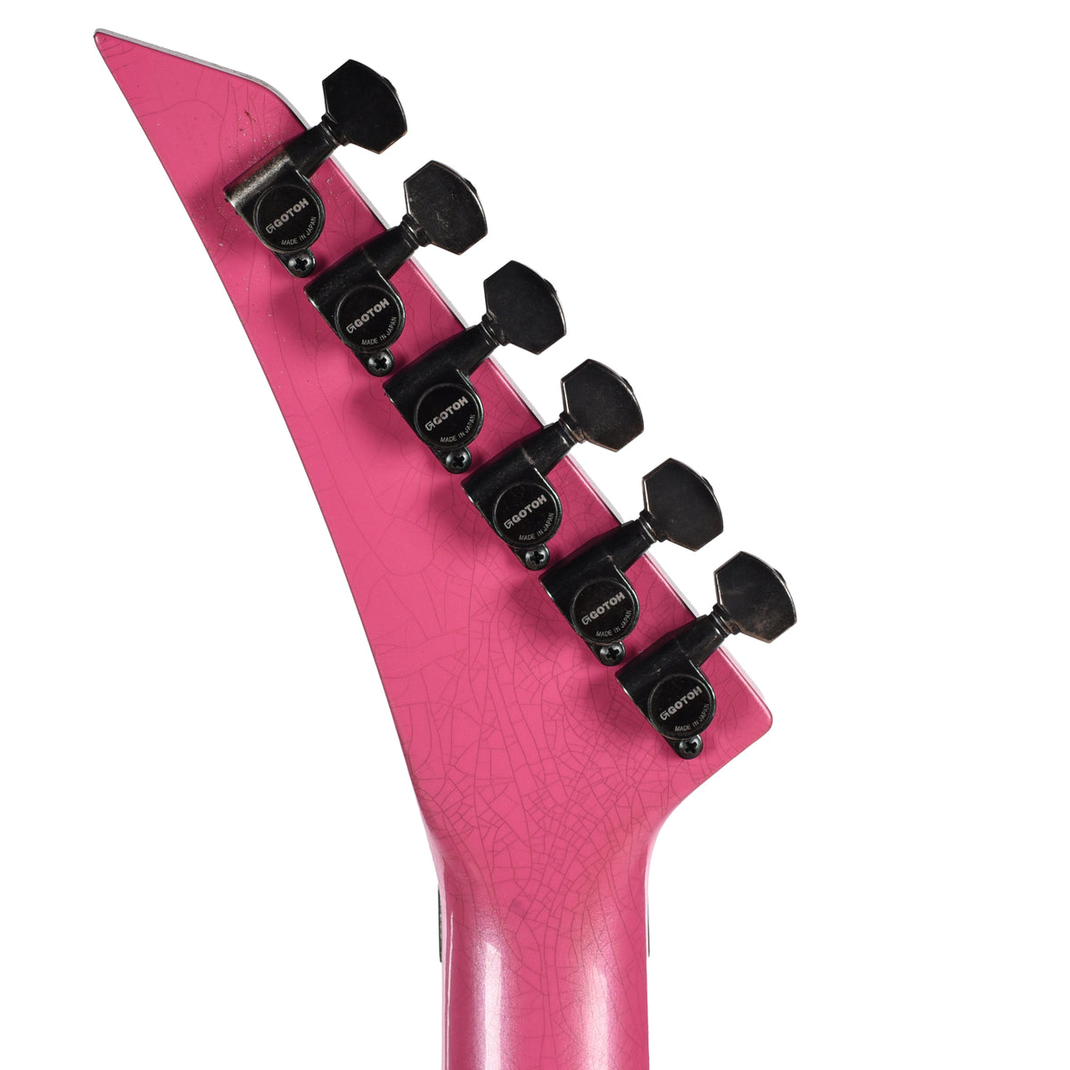 Jackson Custom Shop USA Special Edition Rhoads Platinum Pink Nitro Club Relic Electric Guitars