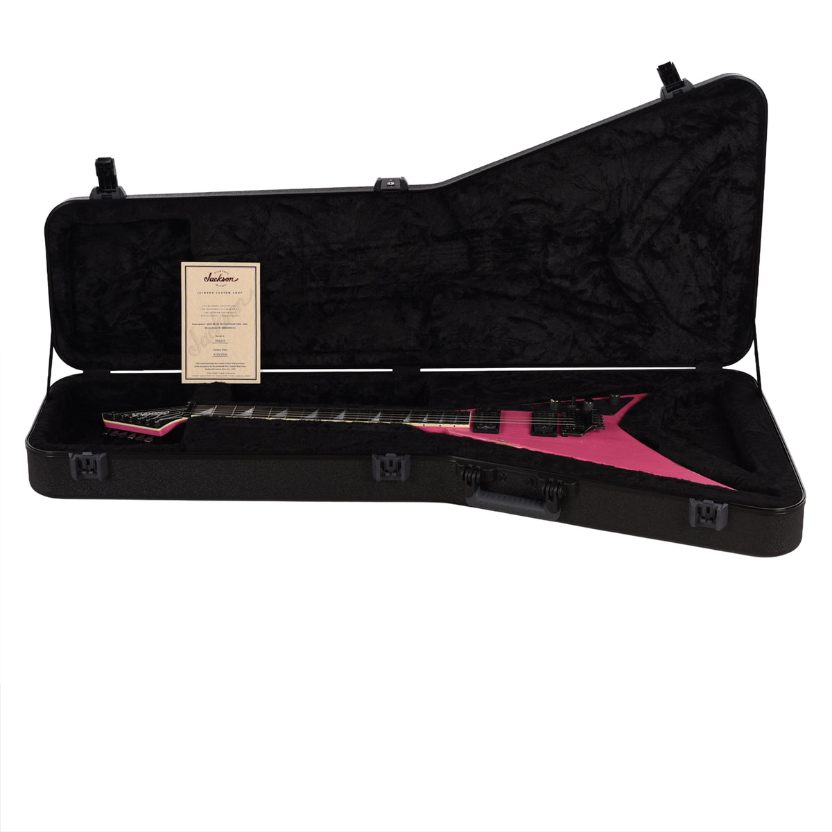 Jackson Custom Shop USA Special Edition Rhoads Platinum Pink Nitro Club Relic Electric Guitars