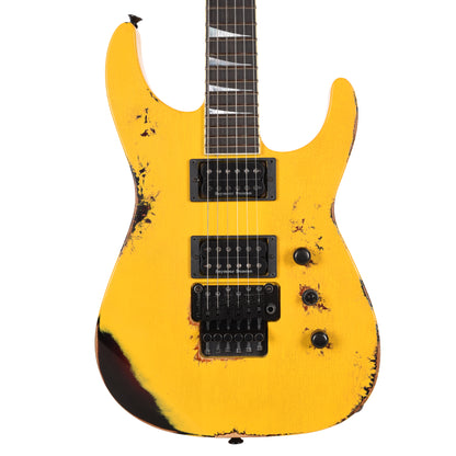 Jackson Custom Shop USA Special Edition Soloist Taxi Cab Yellow Nitro Tour Relic Electric Guitars