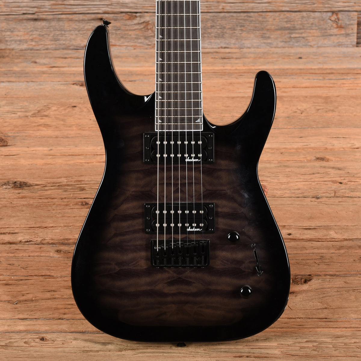 Jackson JS Series Dinky Arch Top JS22Q-7 DKA HT Transparent Black Burst Electric Guitars