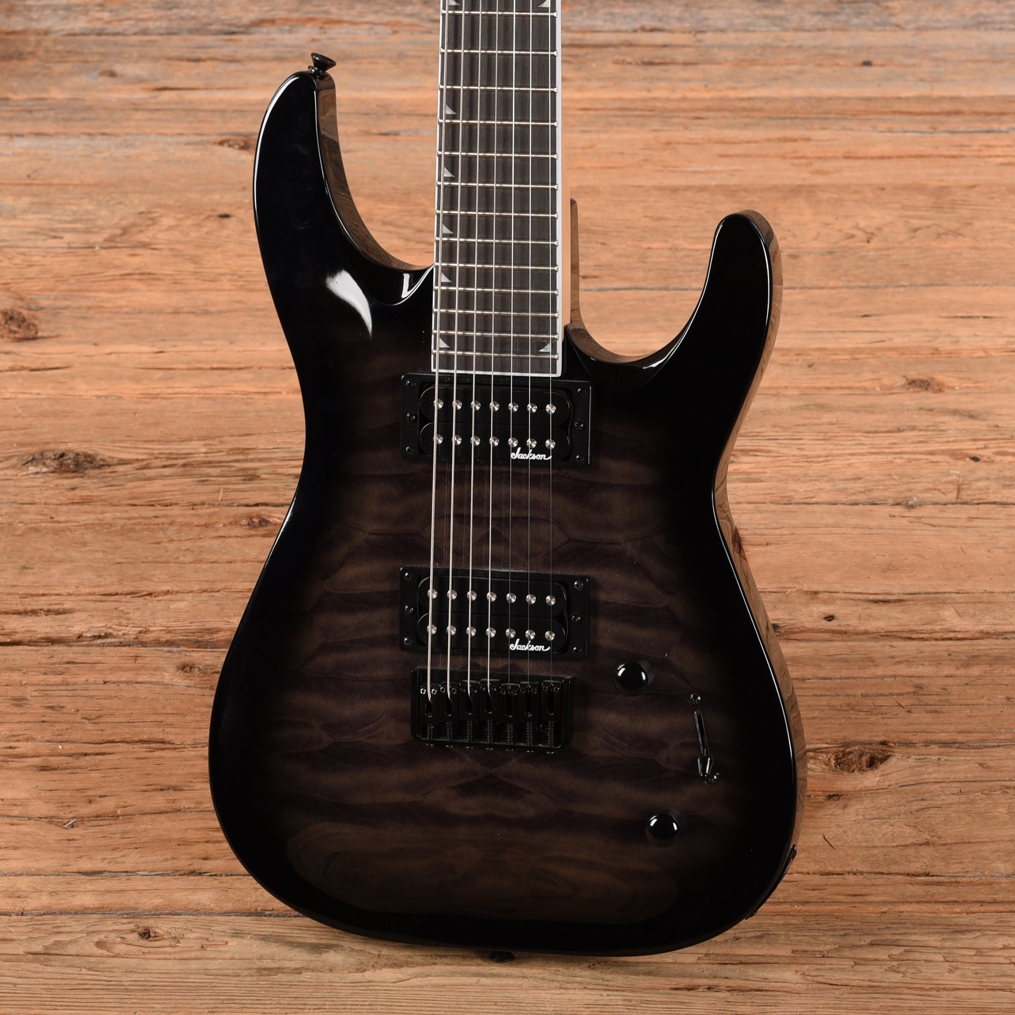 Jackson JS Series Dinky Arch Top JS22Q-7 DKA HT Transparent Black Burst Electric Guitars