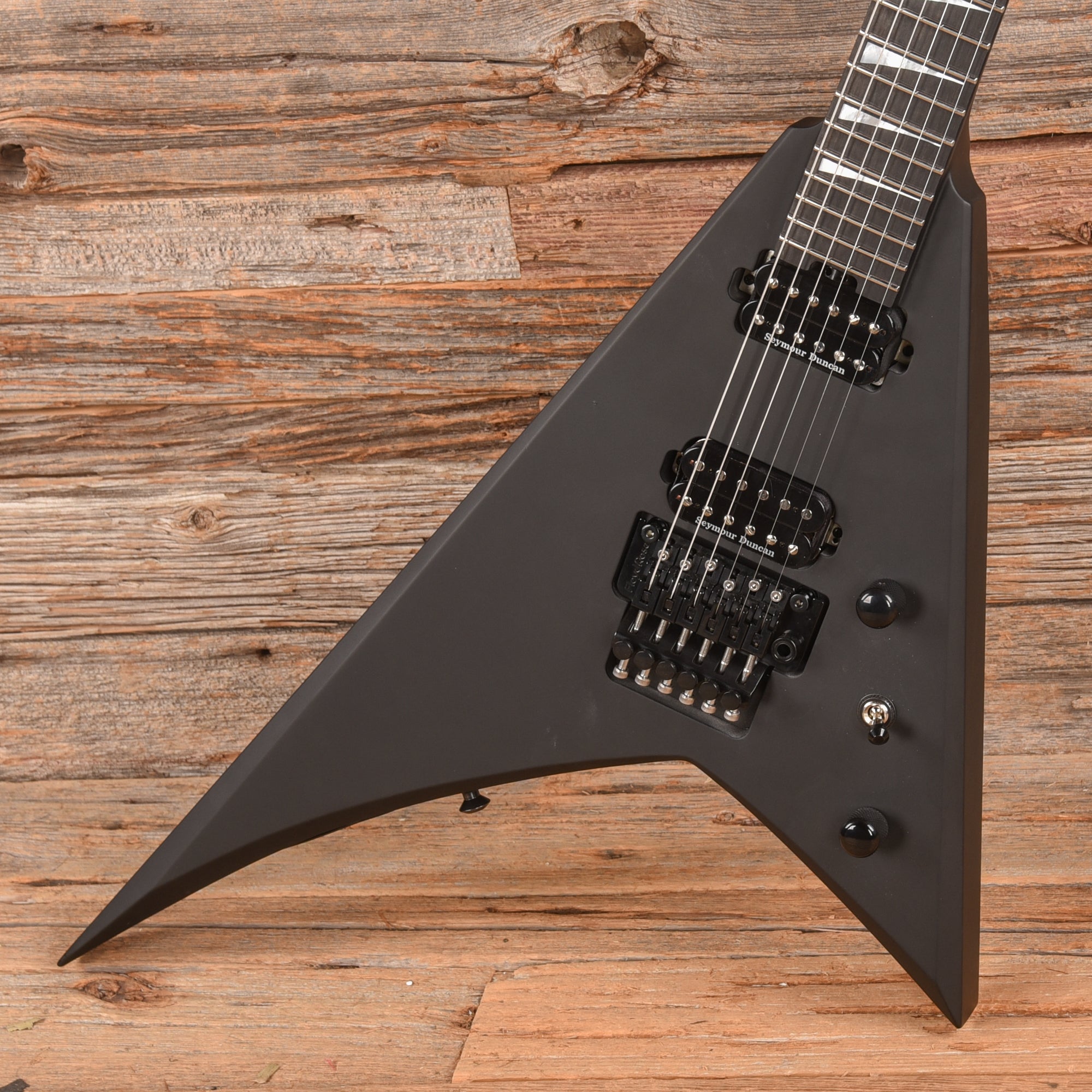 Jackson American Series Rhoads RR24 Satin Black Electric Guitars / Solid Body