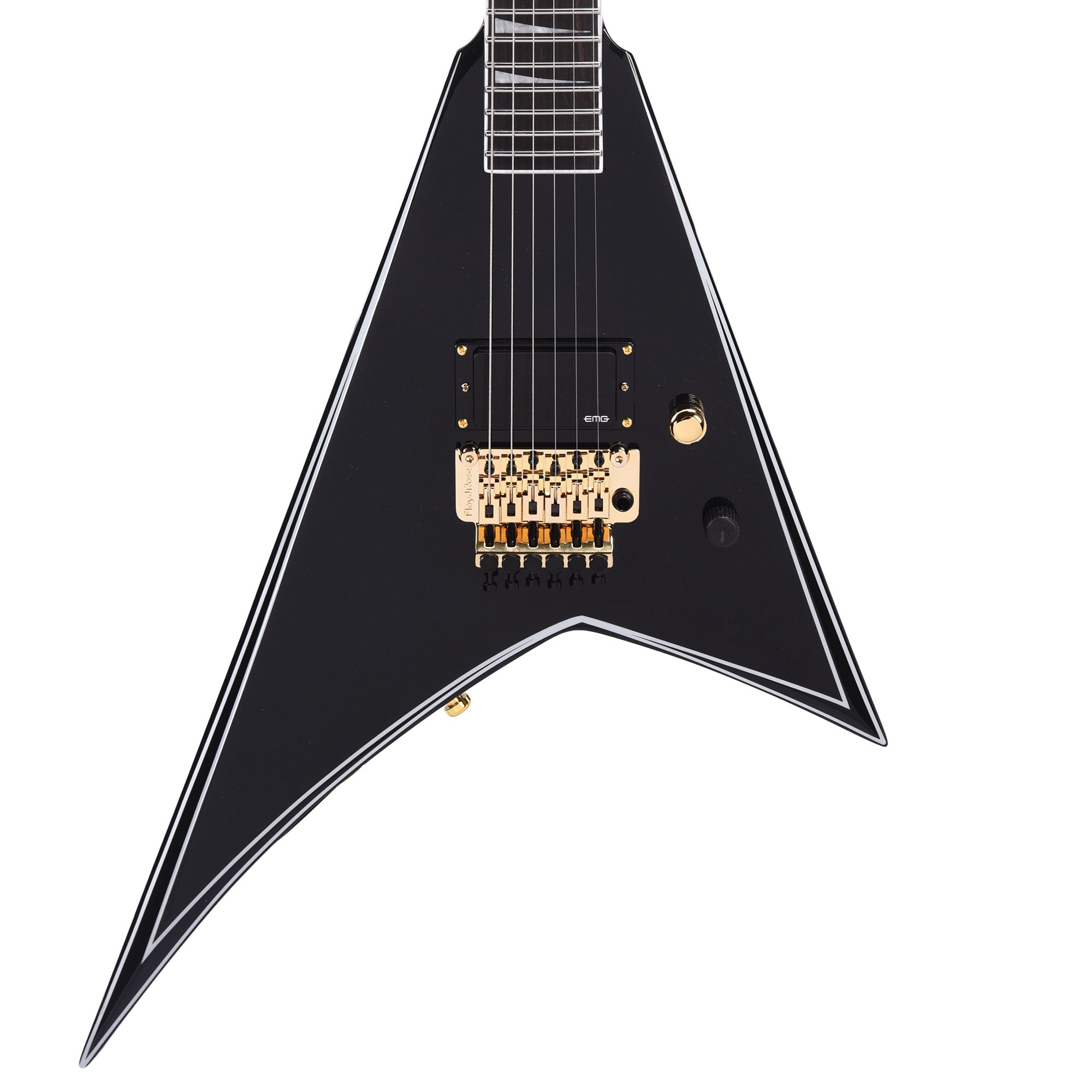 Jackson Concept Series Limited Edition Rhoads RR24 FR H Black with White Pinstripes Electric Guitars / Solid Body