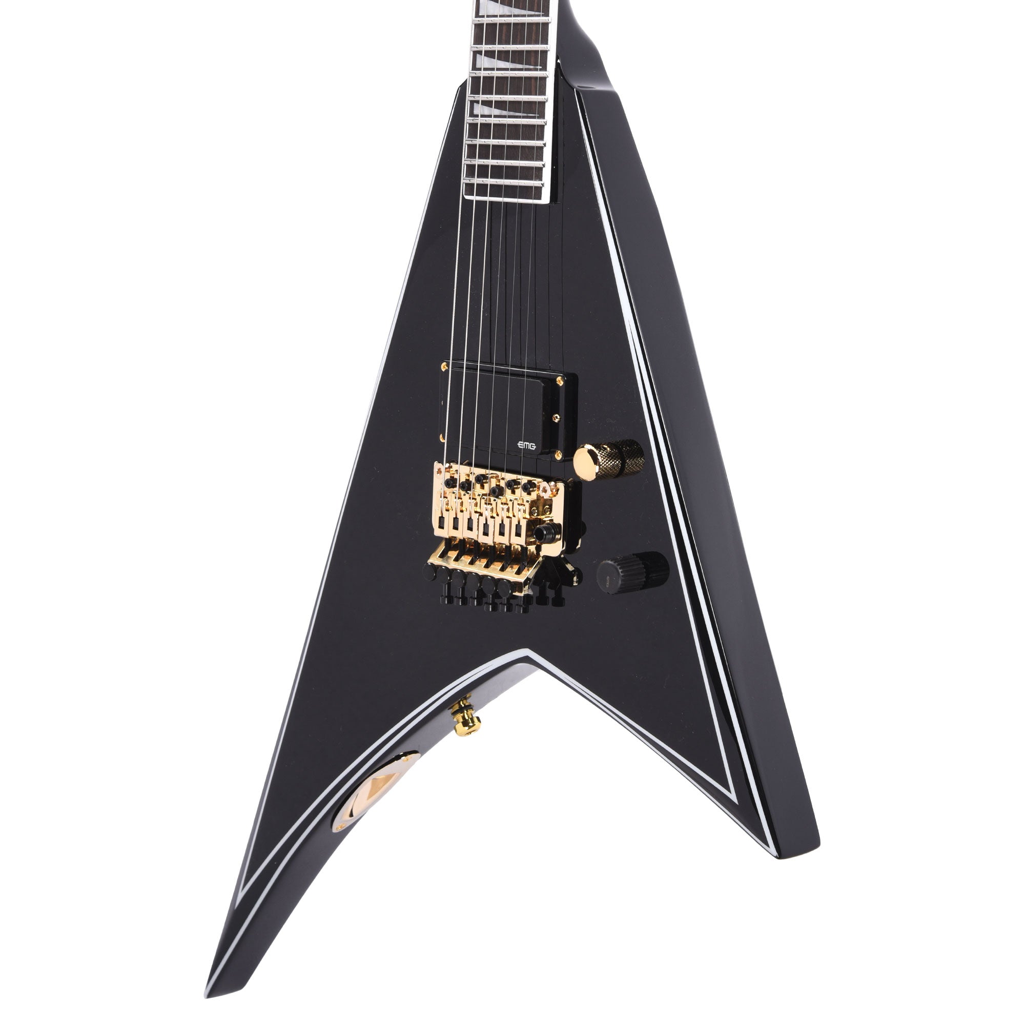 Jackson Concept Series Limited Edition Rhoads RR24 FR H Black with White Pinstripes Electric Guitars / Solid Body
