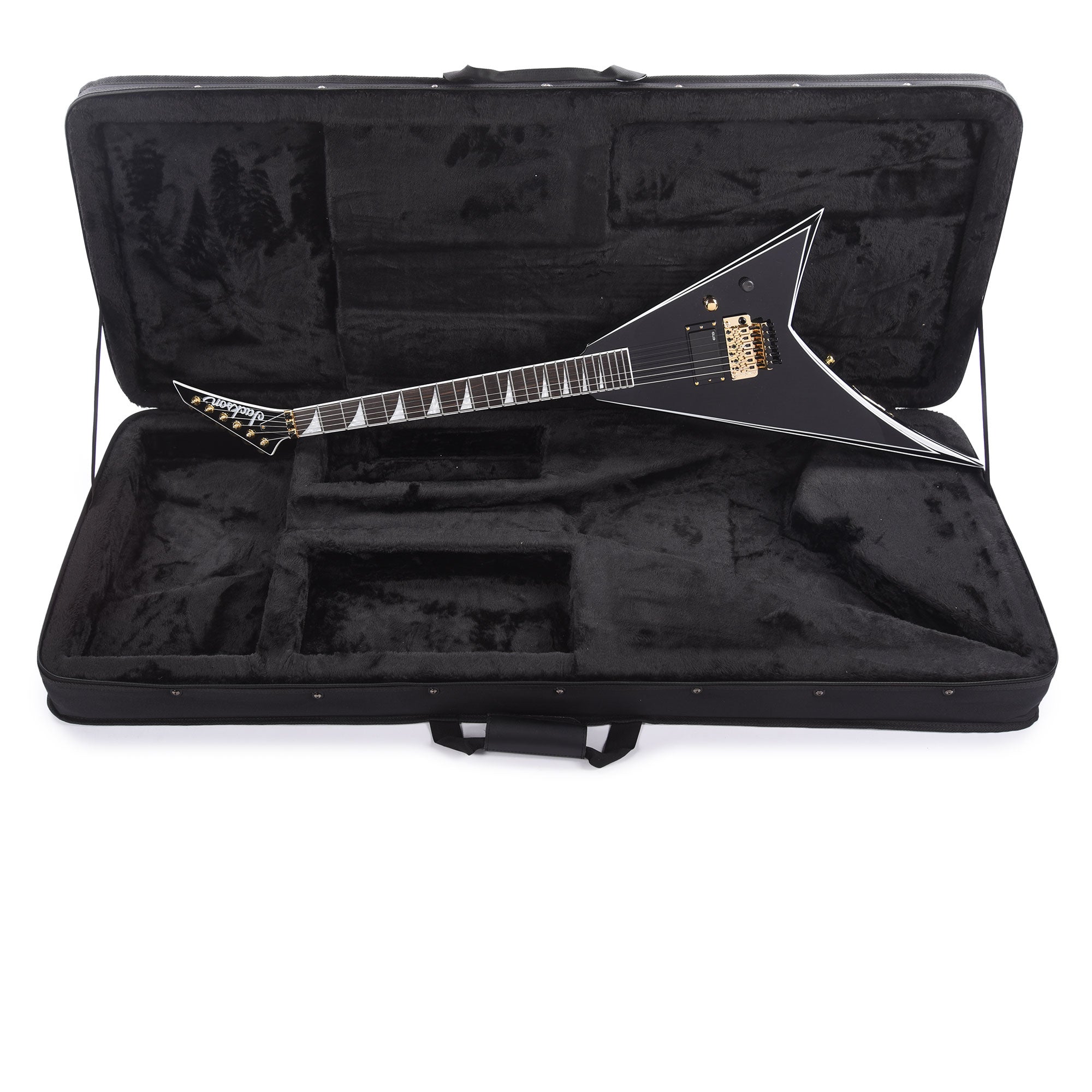 Jackson Concept Series Limited Edition Rhoads RR24 FR H Black with White Pinstripes Electric Guitars / Solid Body