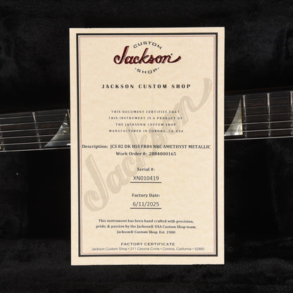 Jackson Custom Shop 1982 Dinky Nitro Relic Club Amethyst Metallic Electric Guitars / Solid Body
