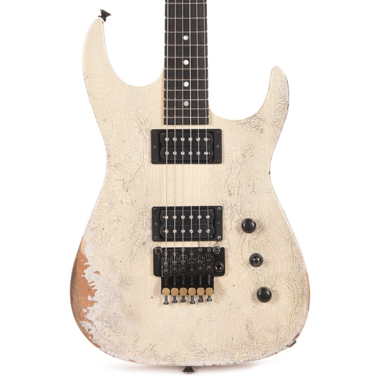 Jackson Custom Shop 1982 Dinky Nitro Relic Studio Super Aged Snow White Pearl Electric Guitars / Solid Body