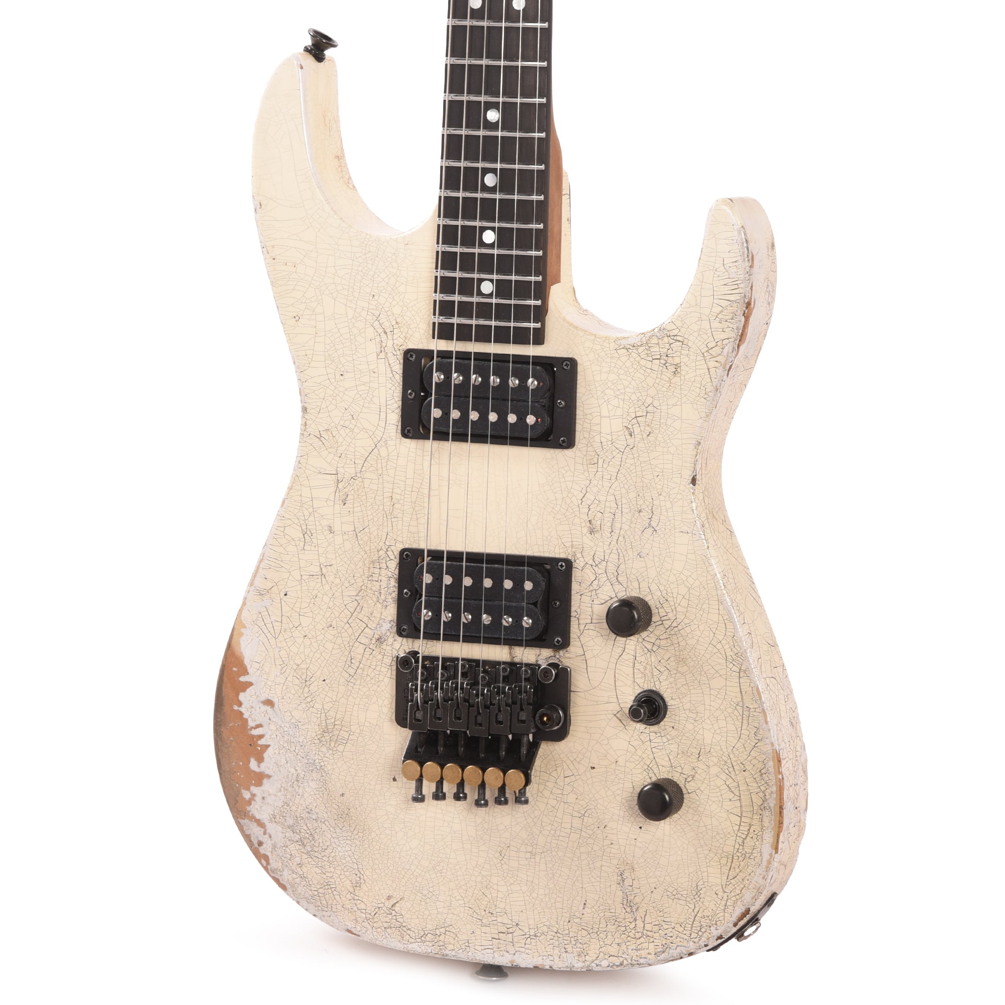 Jackson Custom Shop 1982 Dinky Nitro Relic Studio Super Aged Snow White Pearl Electric Guitars / Solid Body