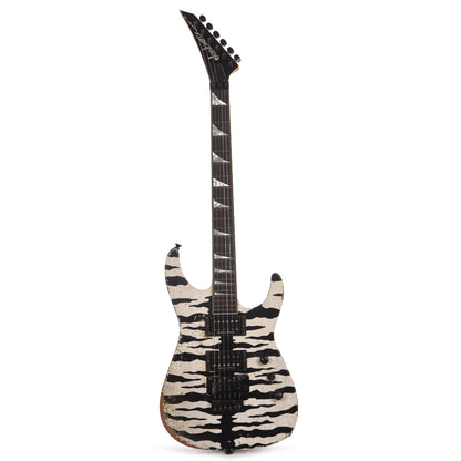 Jackson Custom Shop Dinky 2H FR Nitro Relic Tour Snow White Bengal Tiger Electric Guitars / Solid Body