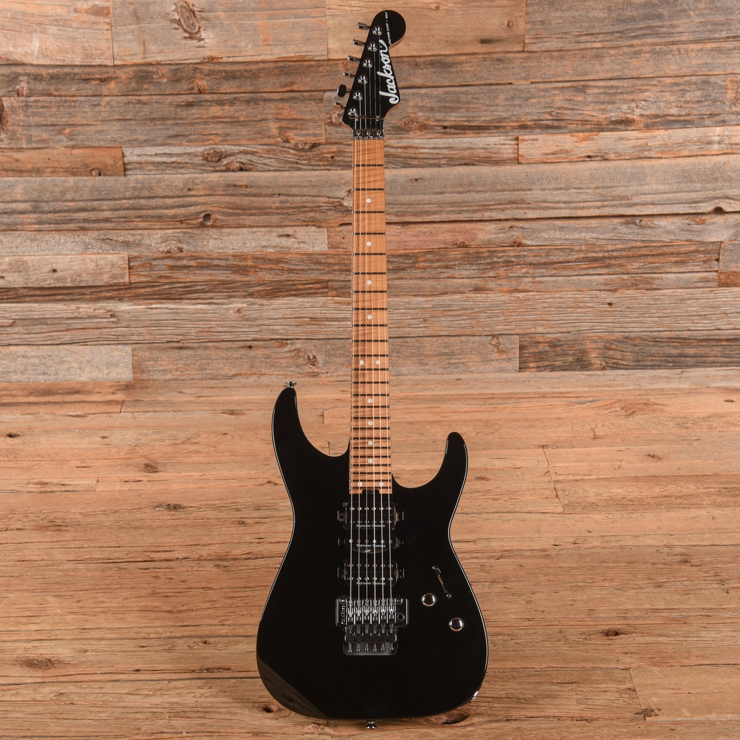 Jackson Custom Shop Dinky HSH FR Black Electric Guitars / Solid Body