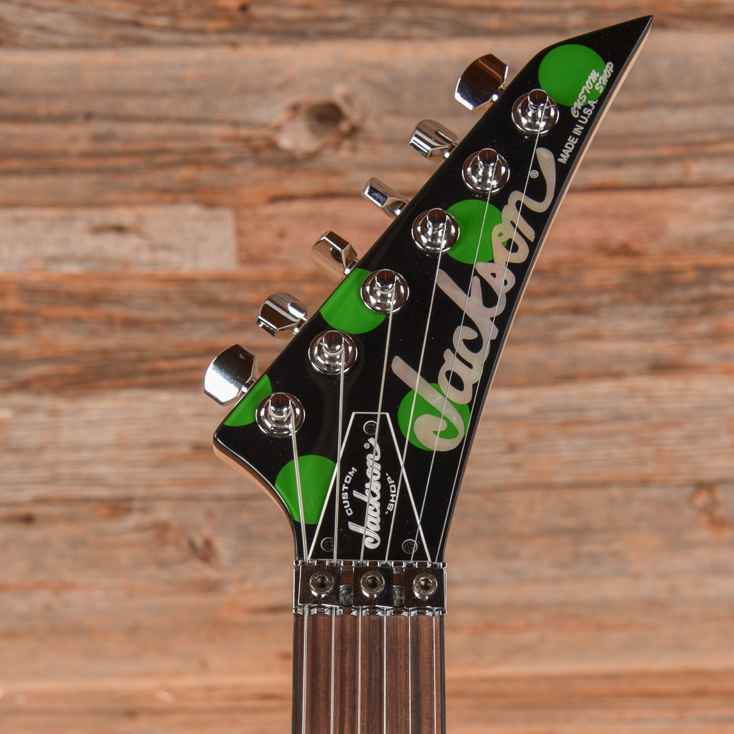 Jackson Custom Shop Soloist HS Green Polka Dot 2023 Electric Guitars / Solid Body