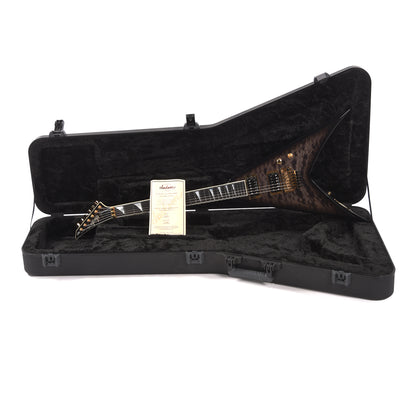 Jackson Custom Shop Special Edition King V Trans Black Burst w/Quilted Maple Top Electric Guitars / Solid Body