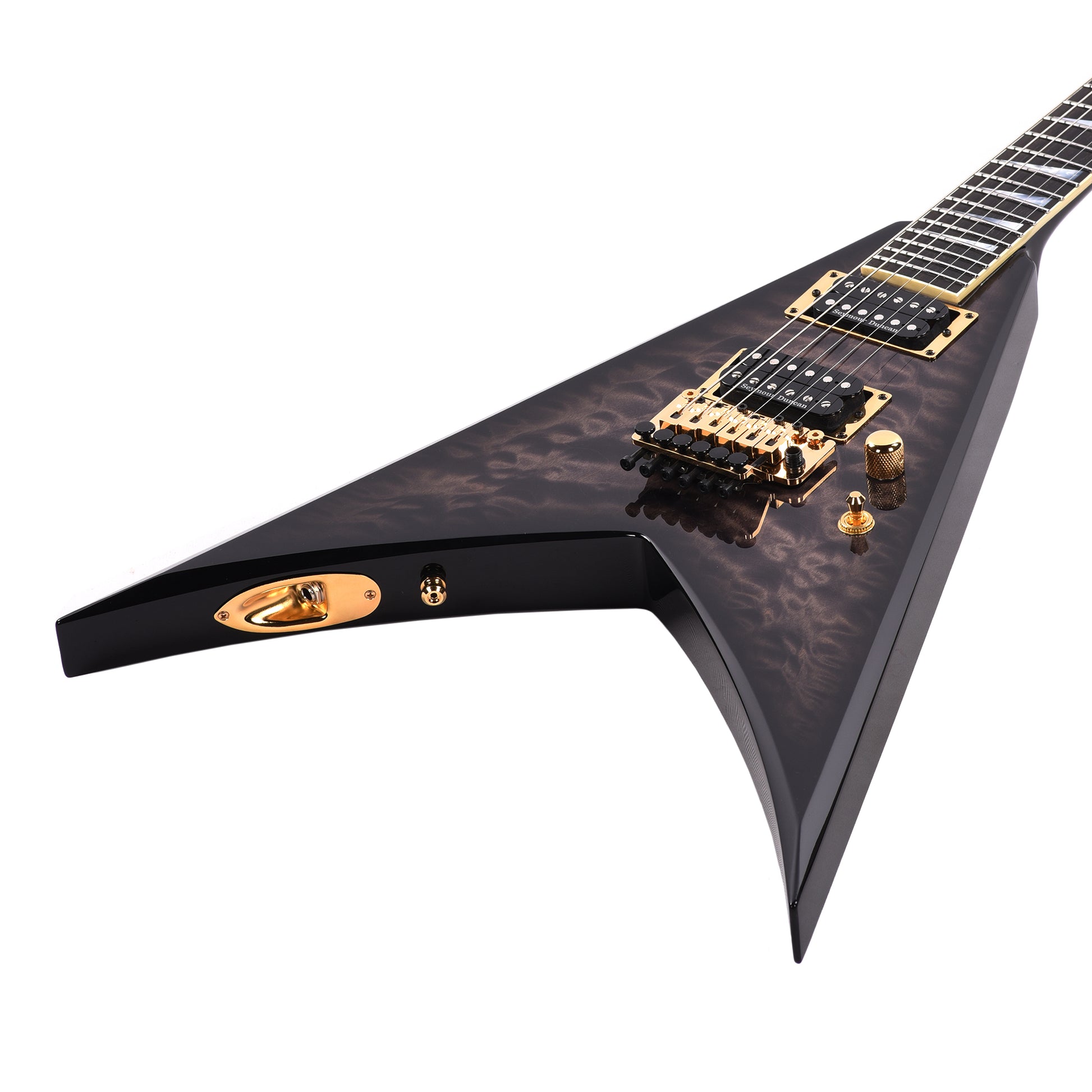 Jackson Custom Shop Special Edition King V Trans Black Burst w/Quilted Maple Top Electric Guitars / Solid Body
