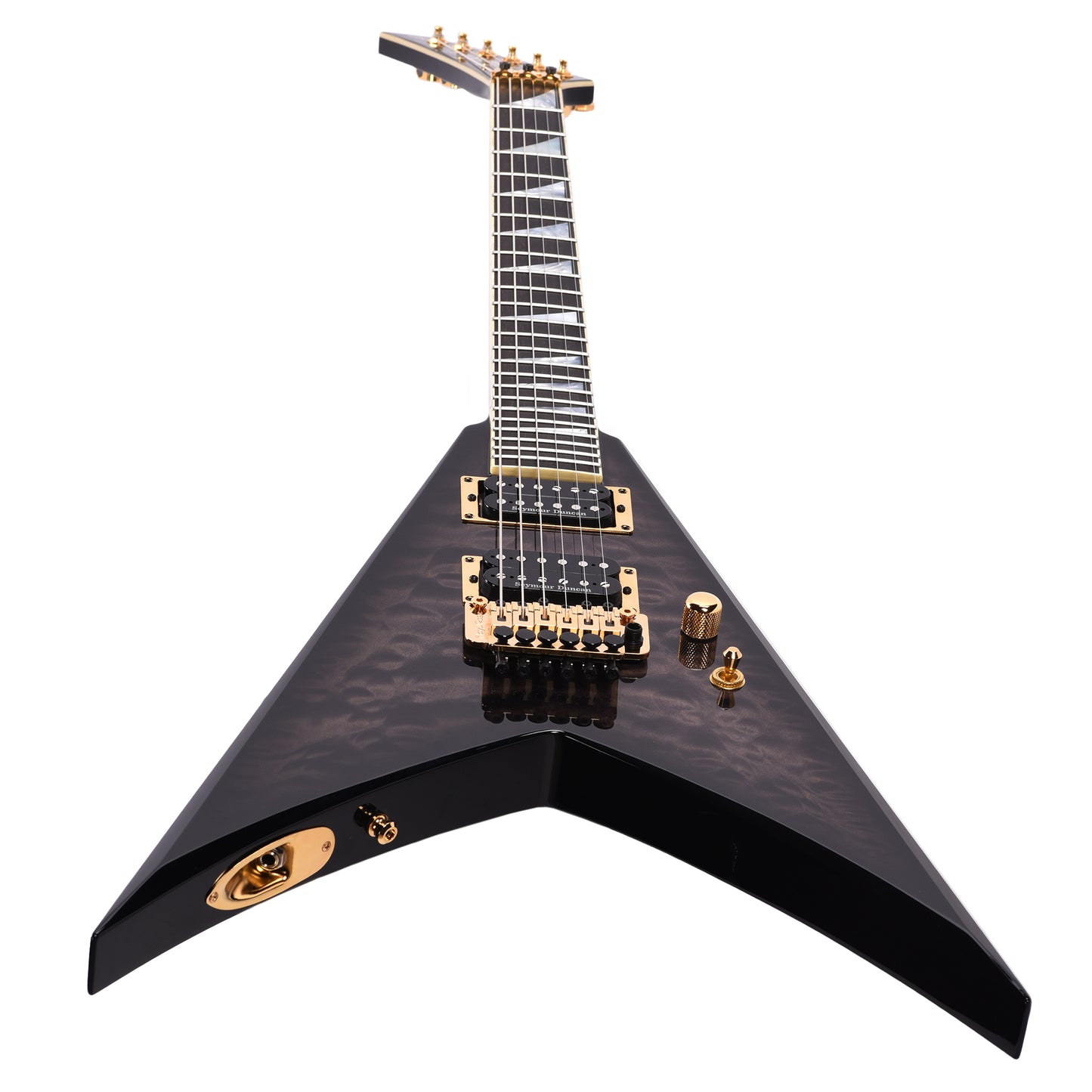 Jackson Custom Shop Special Edition King V Trans Black Burst w/Quilted Maple Top Electric Guitars / Solid Body