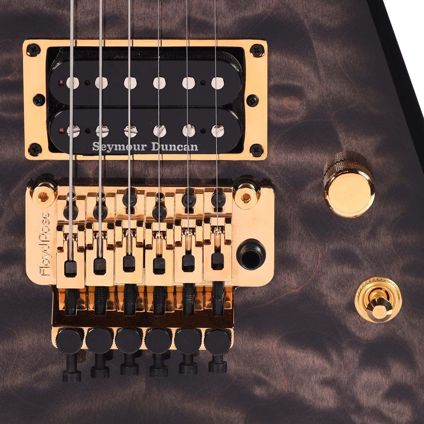 Jackson Custom Shop Special Edition King V Trans Black Burst w/Quilted Maple Top Electric Guitars / Solid Body