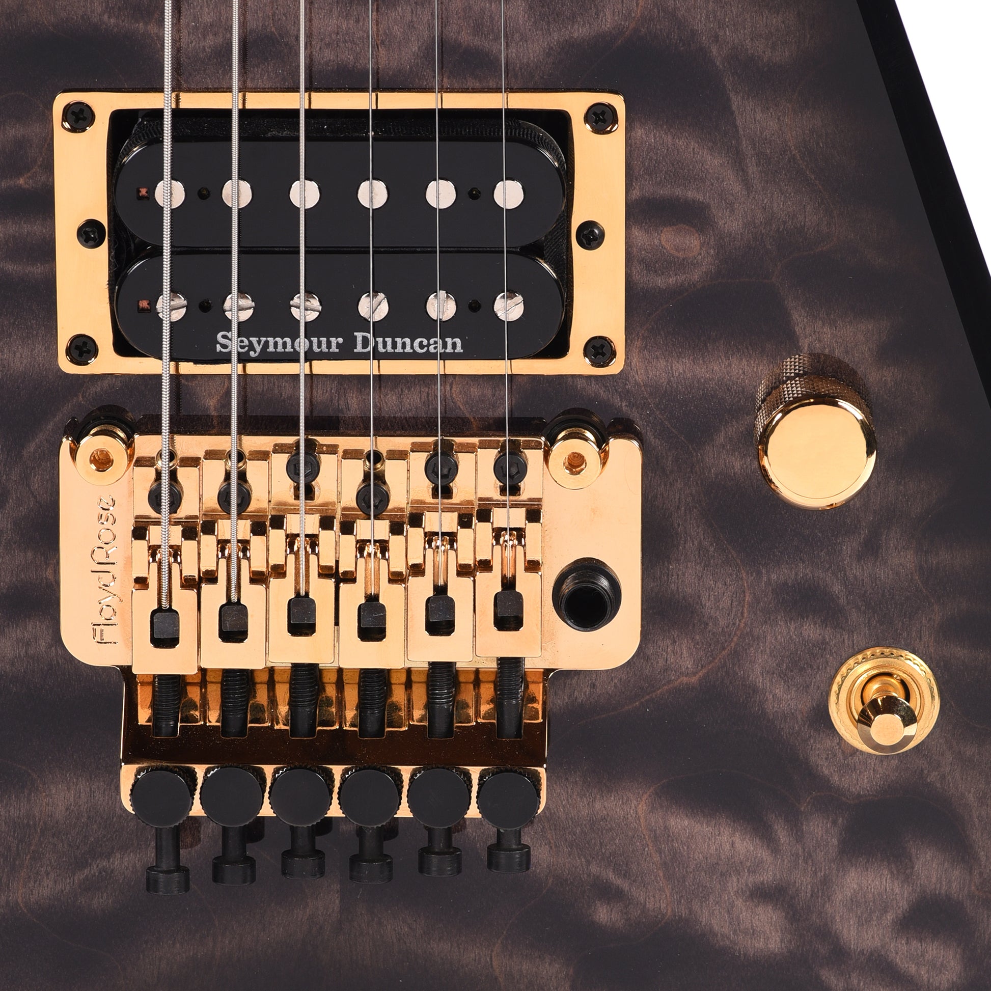 Jackson Custom Shop Special Edition King V Trans Black Burst w/Quilted Maple Top Electric Guitars / Solid Body