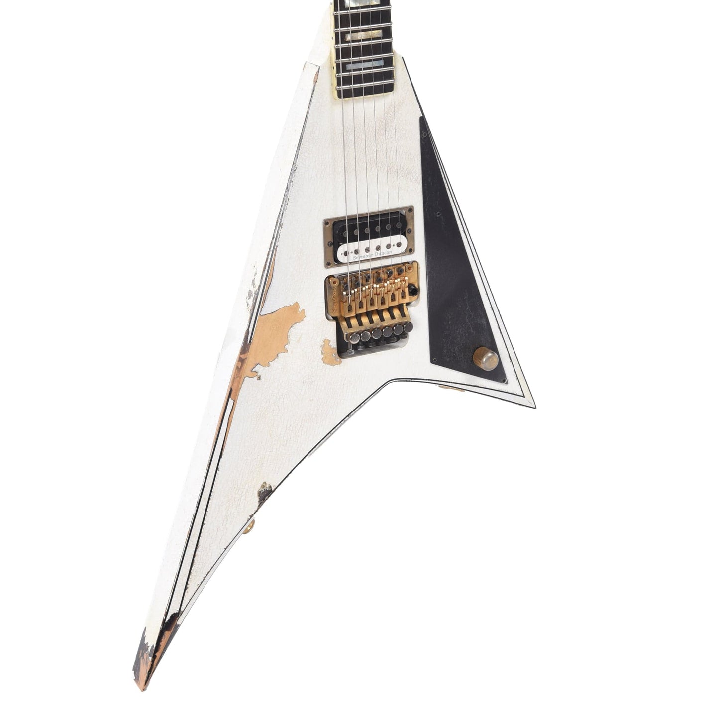 Jackson Custom Shop USA Rhoads White with Black Pinstripes Masterbuilt by Big Rob Knowles (One-of-a-Kind) Electric Guitars / Solid Body