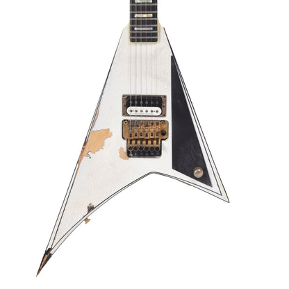 Jackson Custom Shop USA Rhoads White with Black Pinstripes Masterbuilt by Big Rob Knowles (One-of-a-Kind) Electric Guitars / Solid Body