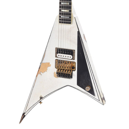 Jackson Custom Shop USA Rhoads White with Black Pinstripes Masterbuilt by Big Rob Knowles (One-of-a-Kind) Electric Guitars / Solid Body