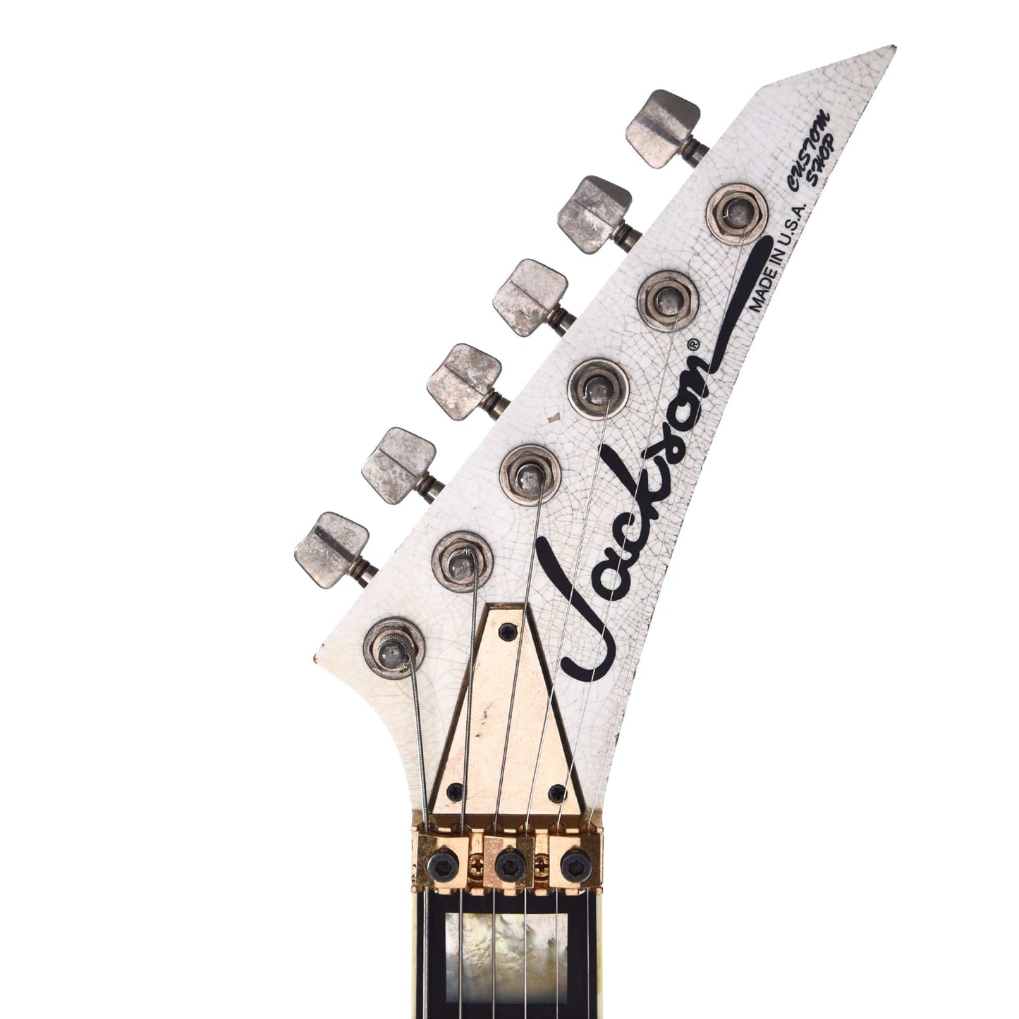 Jackson Custom Shop USA Rhoads White with Black Pinstripes Masterbuilt by Big Rob Knowles (One-of-a-Kind) Electric Guitars / Solid Body