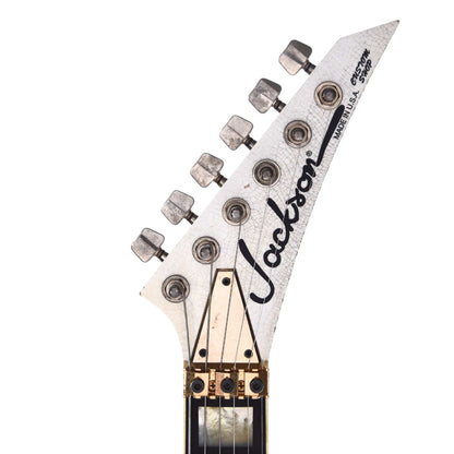Jackson Custom Shop USA Rhoads White with Black Pinstripes Masterbuilt by Big Rob Knowles (One-of-a-Kind) Electric Guitars / Solid Body
