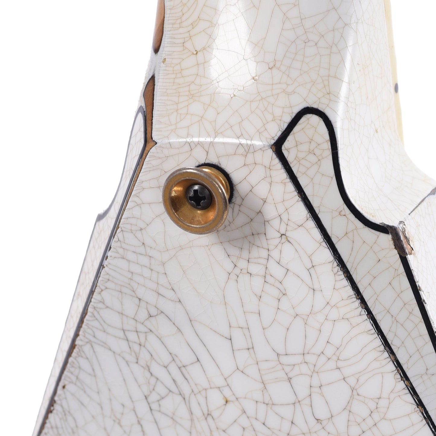 Jackson Custom Shop USA Rhoads White with Black Pinstripes Masterbuilt by Big Rob Knowles (One-of-a-Kind) Electric Guitars / Solid Body