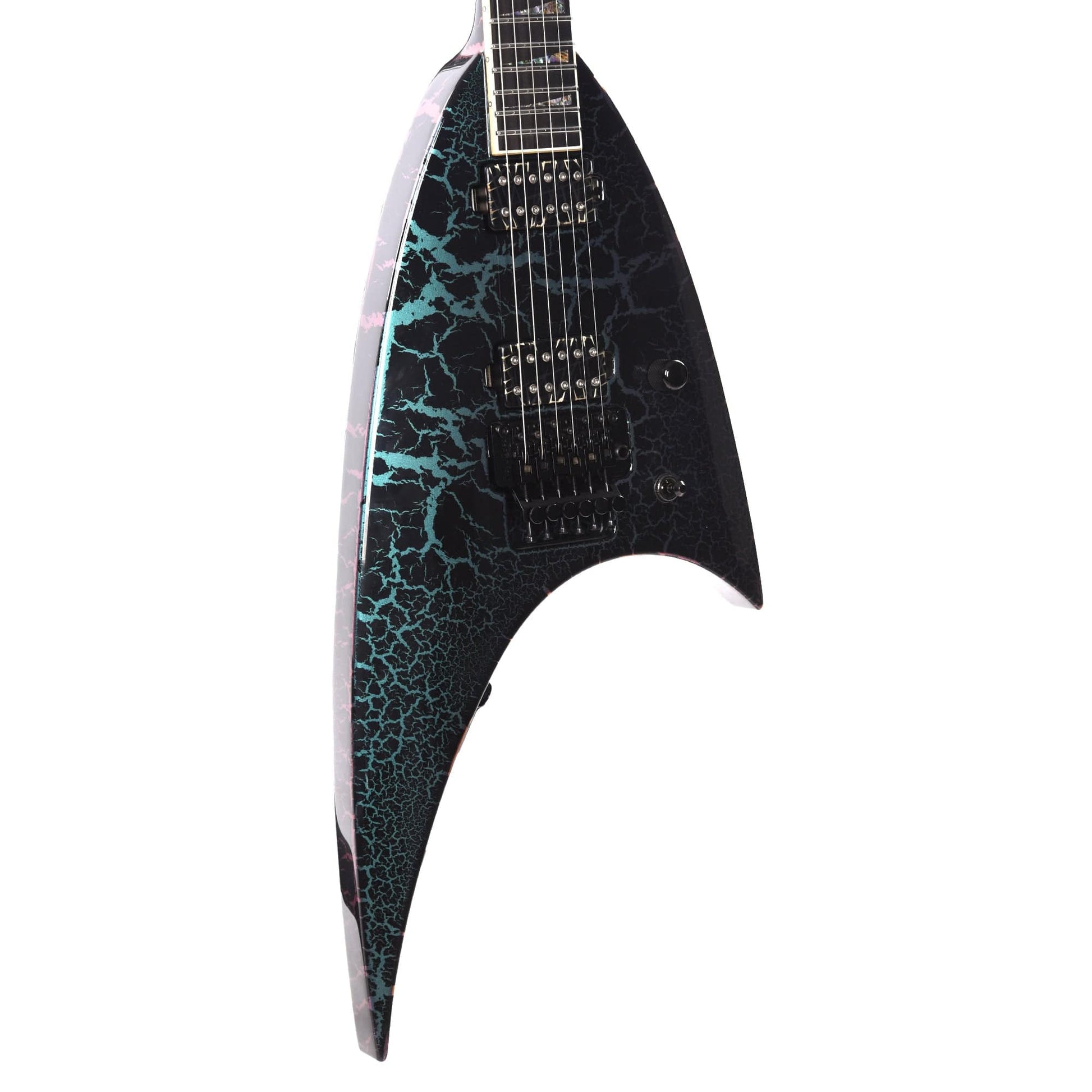 Jackson Custom Shop USA Roswell Rhoads Cyan/Magenta Interference Masterbuilt by "Metal" Joe Williams (One-of-a-Kind) Electric Guitars / Solid Body