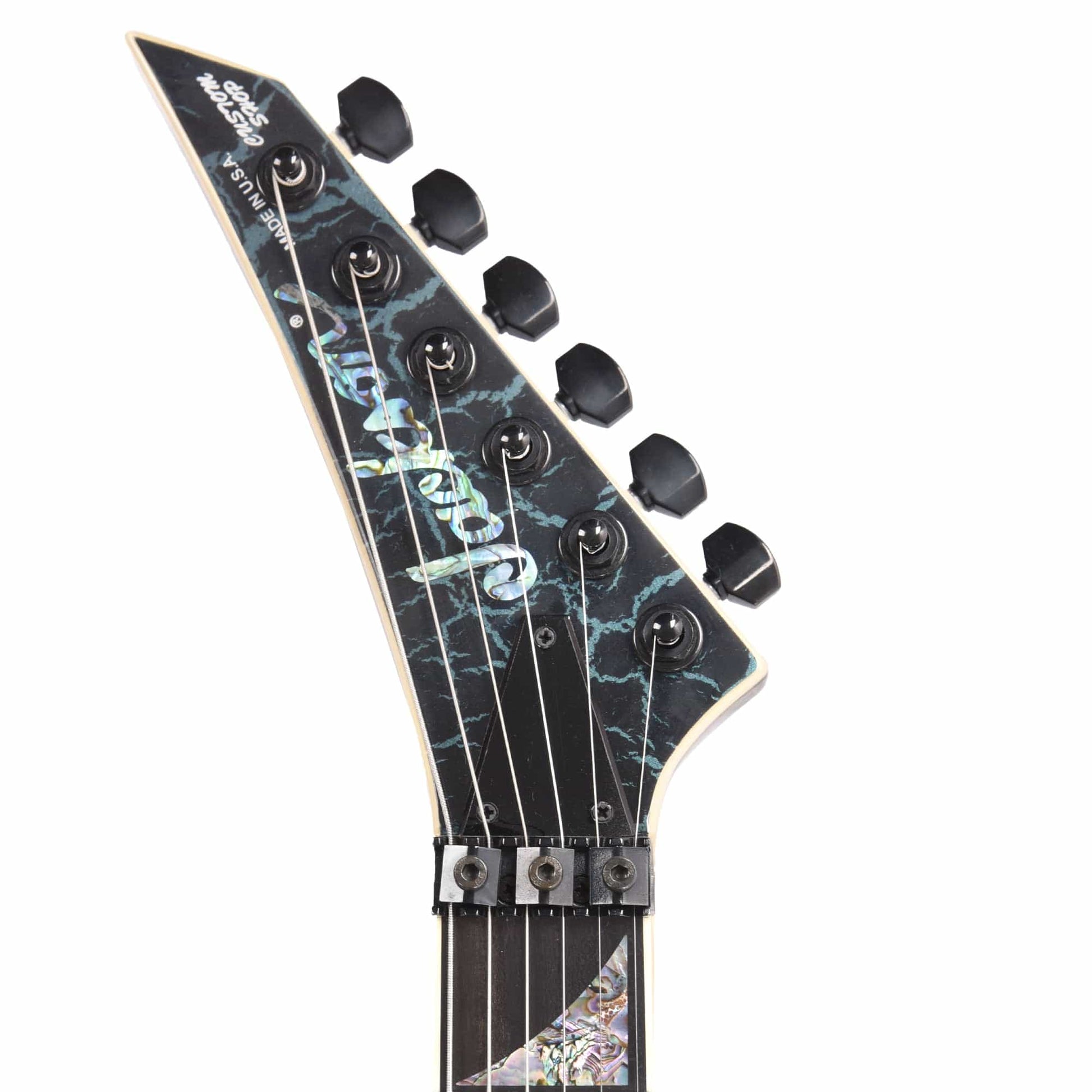 Jackson Custom Shop USA Roswell Rhoads Cyan/Magenta Interference Masterbuilt by "Metal" Joe Williams (One-of-a-Kind) Electric Guitars / Solid Body