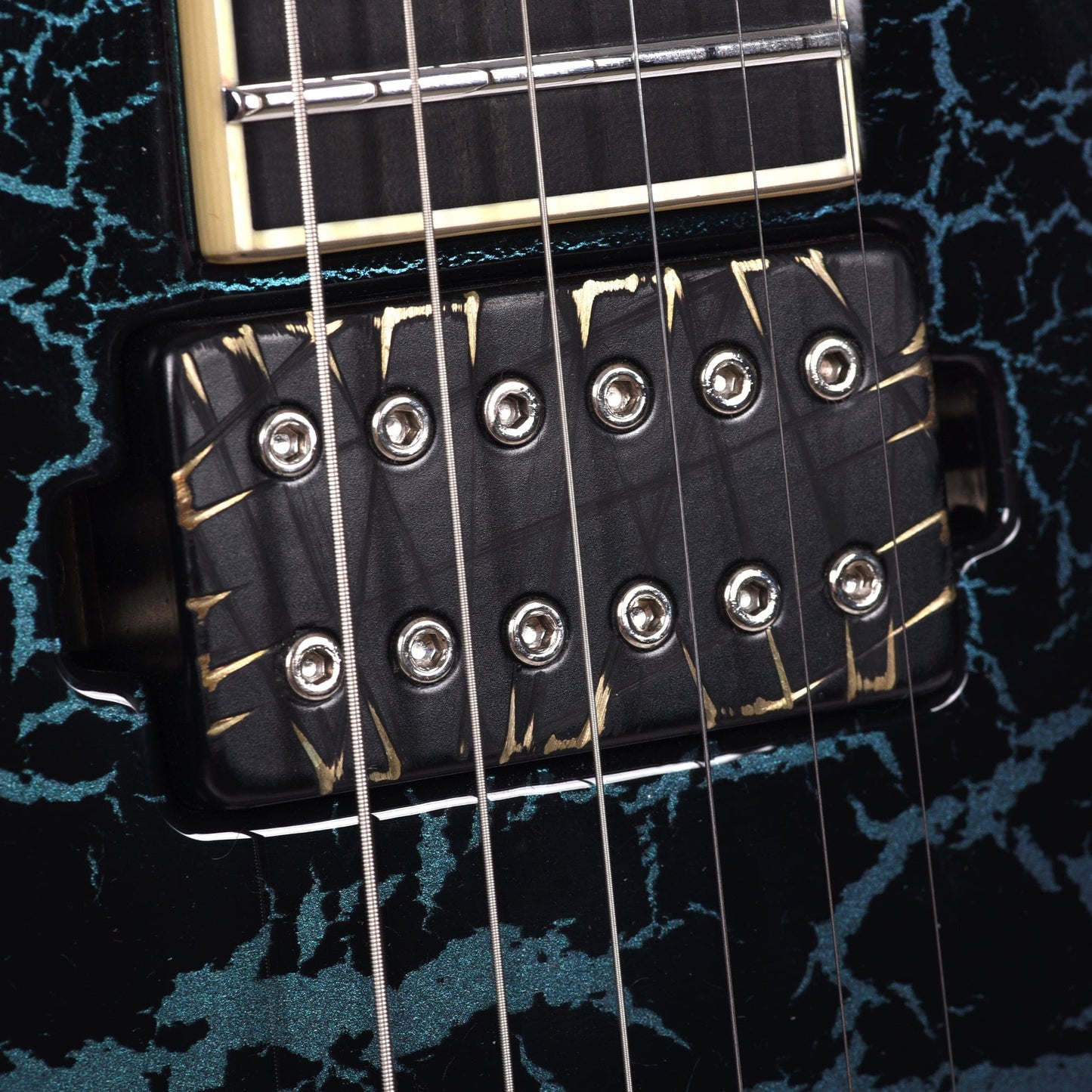 Jackson Custom Shop USA Roswell Rhoads Cyan/Magenta Interference Masterbuilt by "Metal" Joe Williams (One-of-a-Kind) Electric Guitars / Solid Body