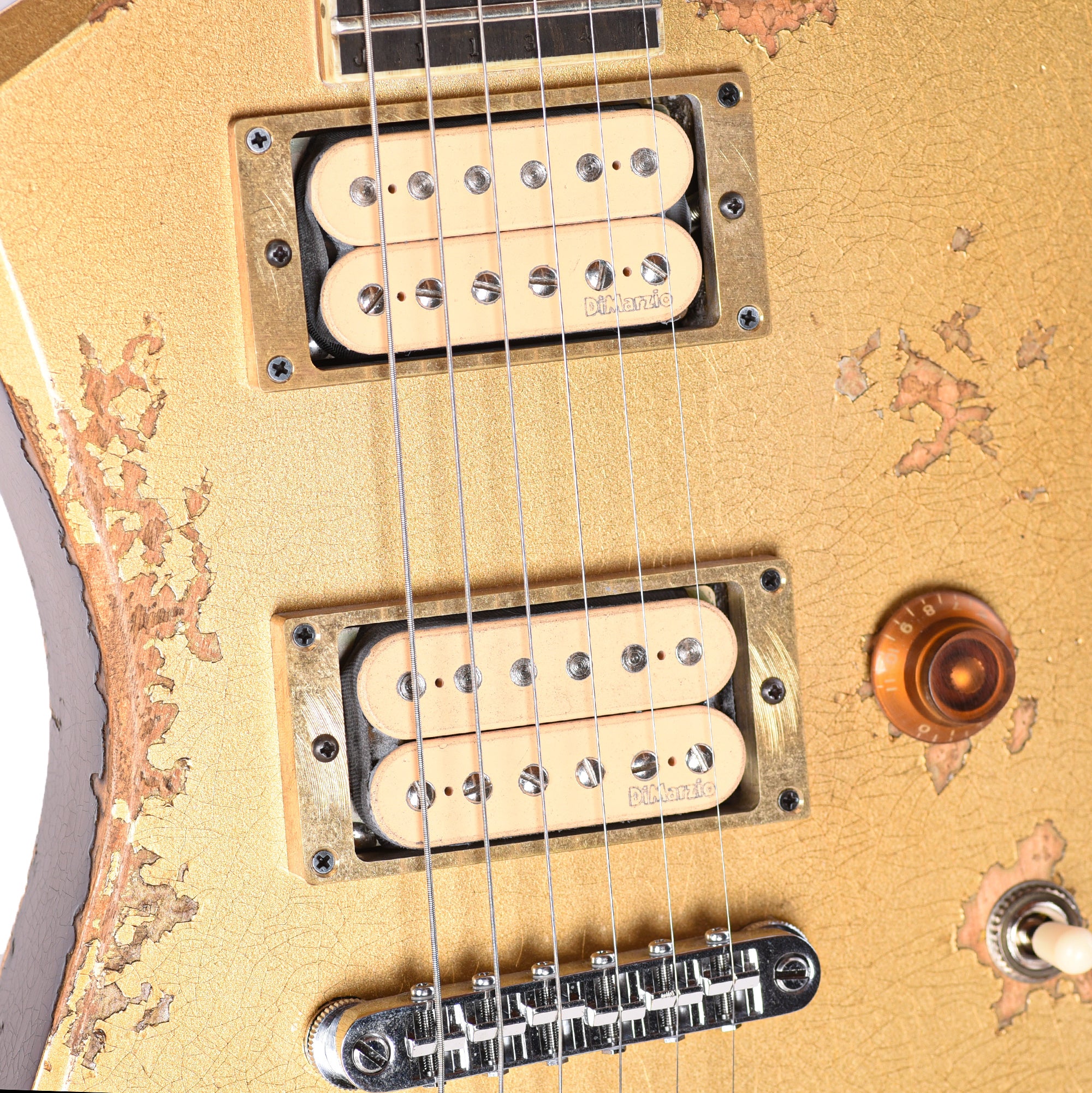 Jackson Custom Shop USA Special Edition Kelly Nitro-Relic Tour Gold Top Electric Guitars / Solid Body