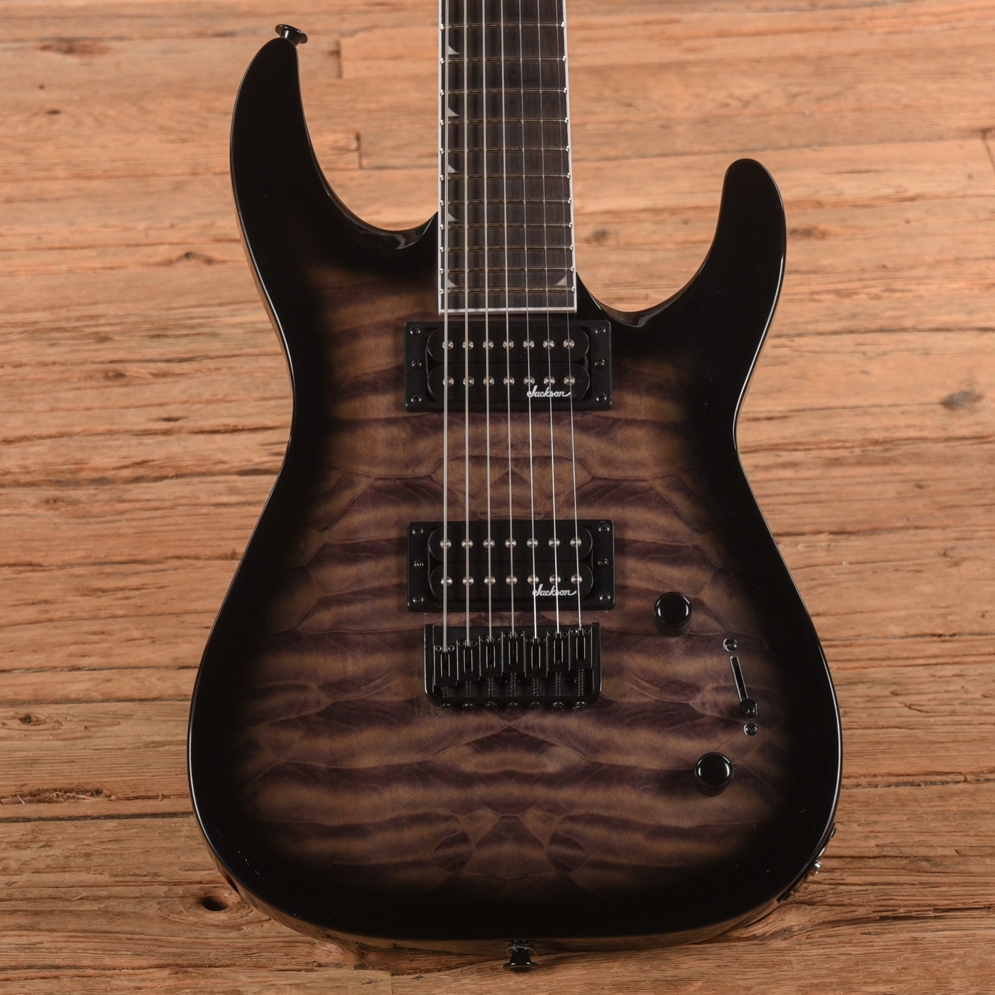 Jackson JS JS22Q-7 DKA HT Transparent Black Burst 2021 Electric Guitars / Solid Body
