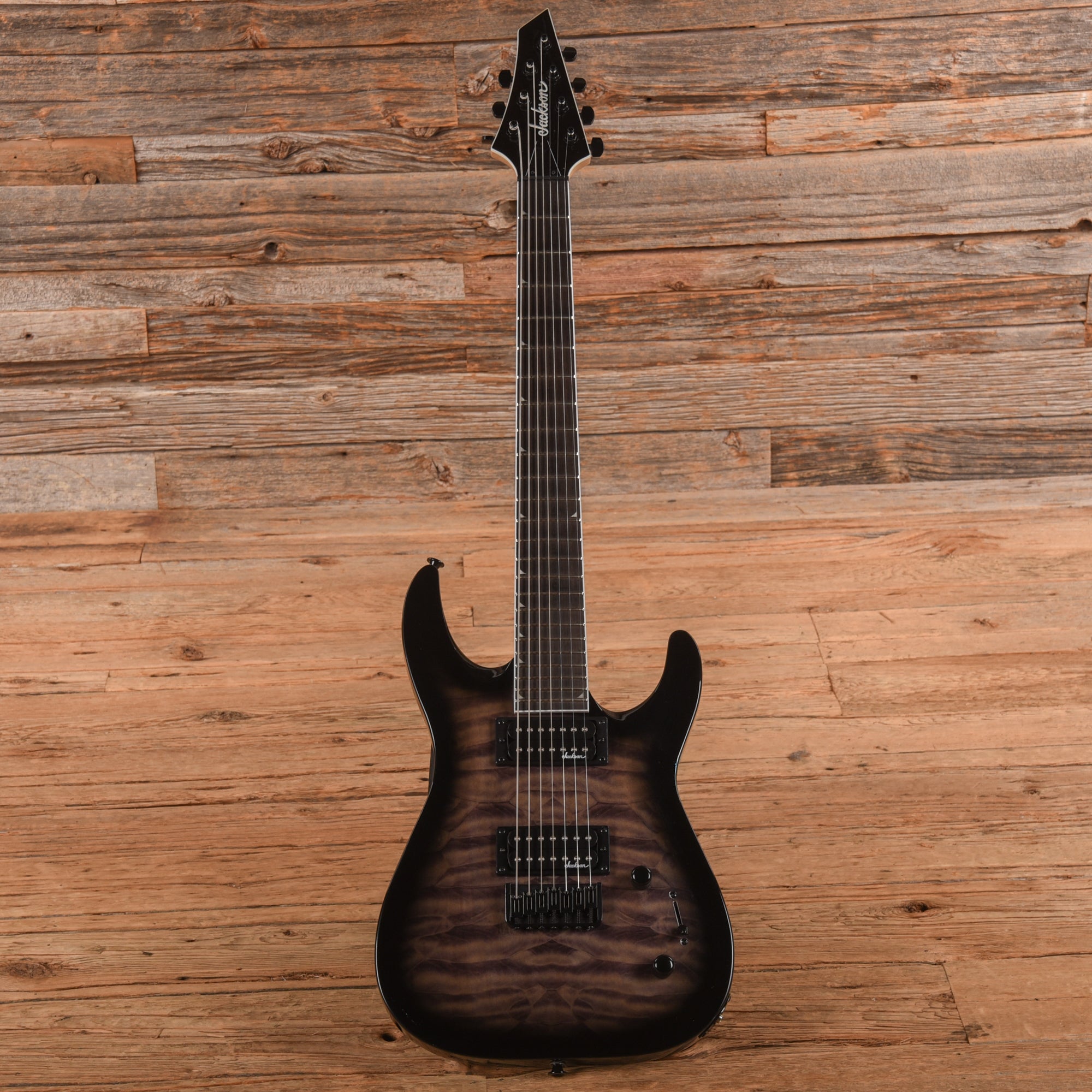 Jackson JS JS22Q-7 DKA HT Transparent Black Burst 2021 Electric Guitars / Solid Body