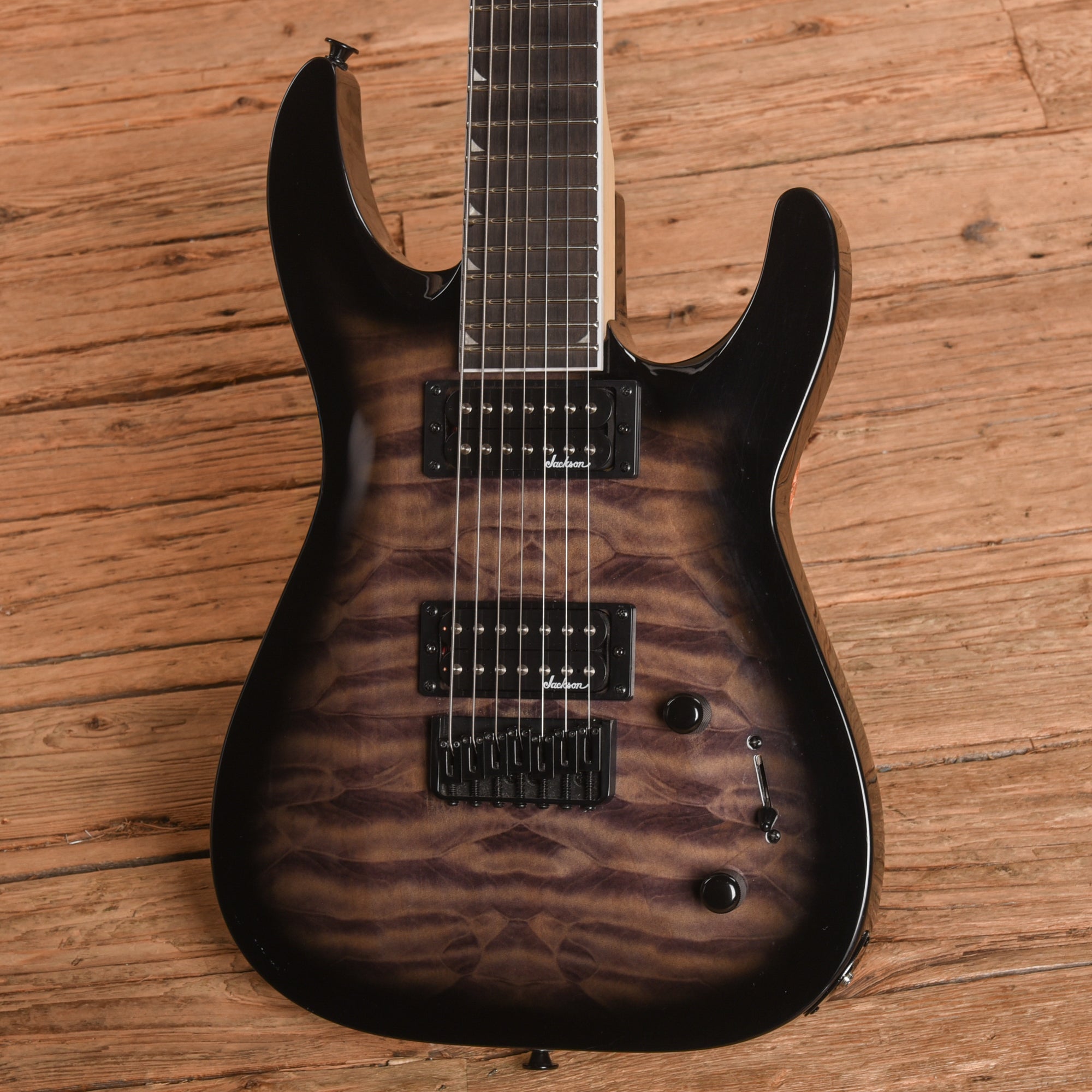 Jackson JS JS22Q-7 DKA HT Transparent Black Burst 2021 Electric Guitars / Solid Body