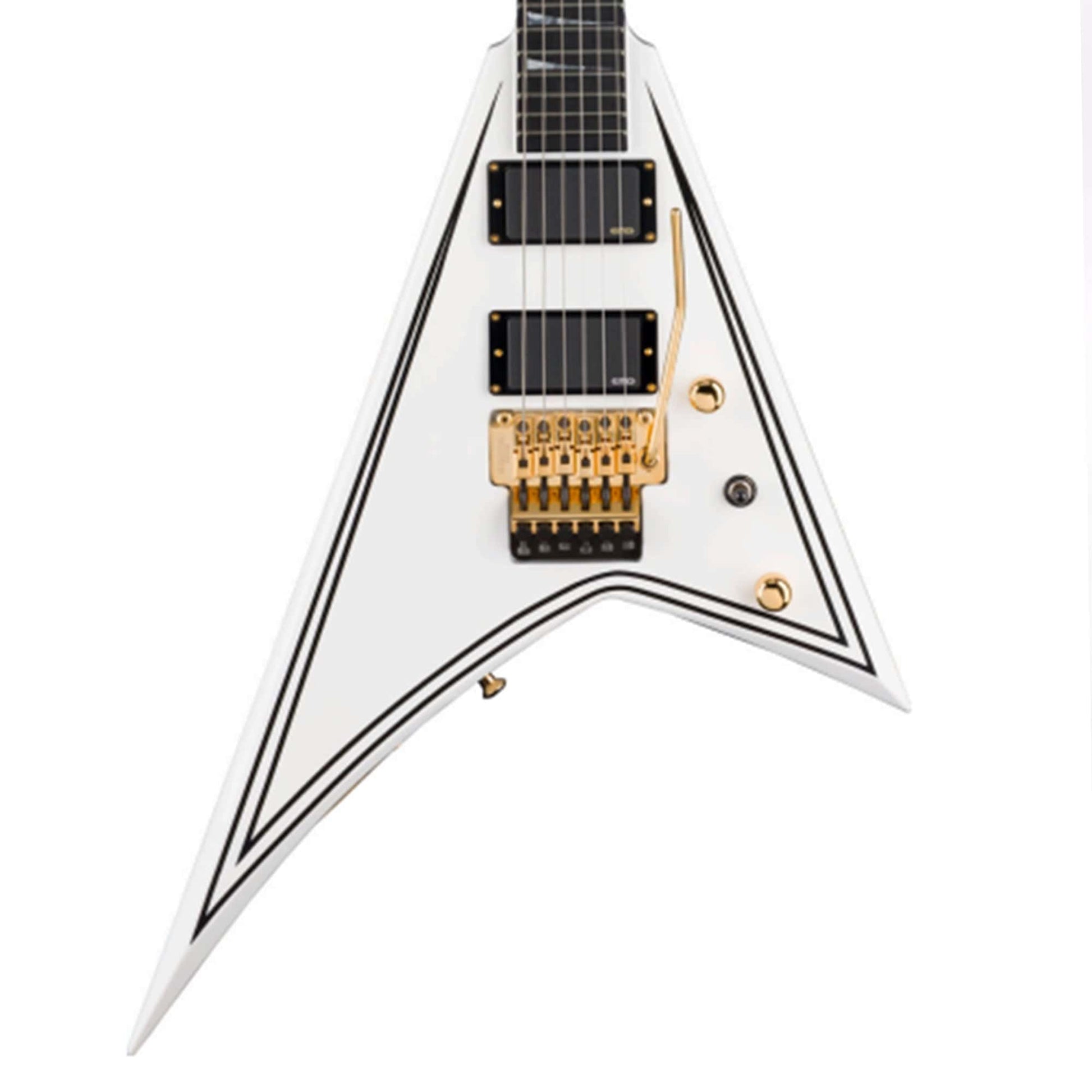 Jackson MJ Series Rhoads RR24MG White w/Black Pinstripes Electric Guitars / Solid Body