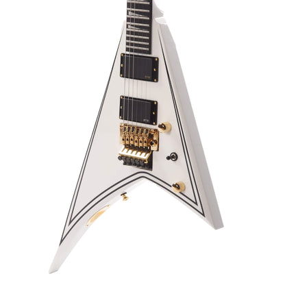 Jackson MJ Series Rhoads RR24MG White w/Black Pinstripes Electric Guitars / Solid Body
