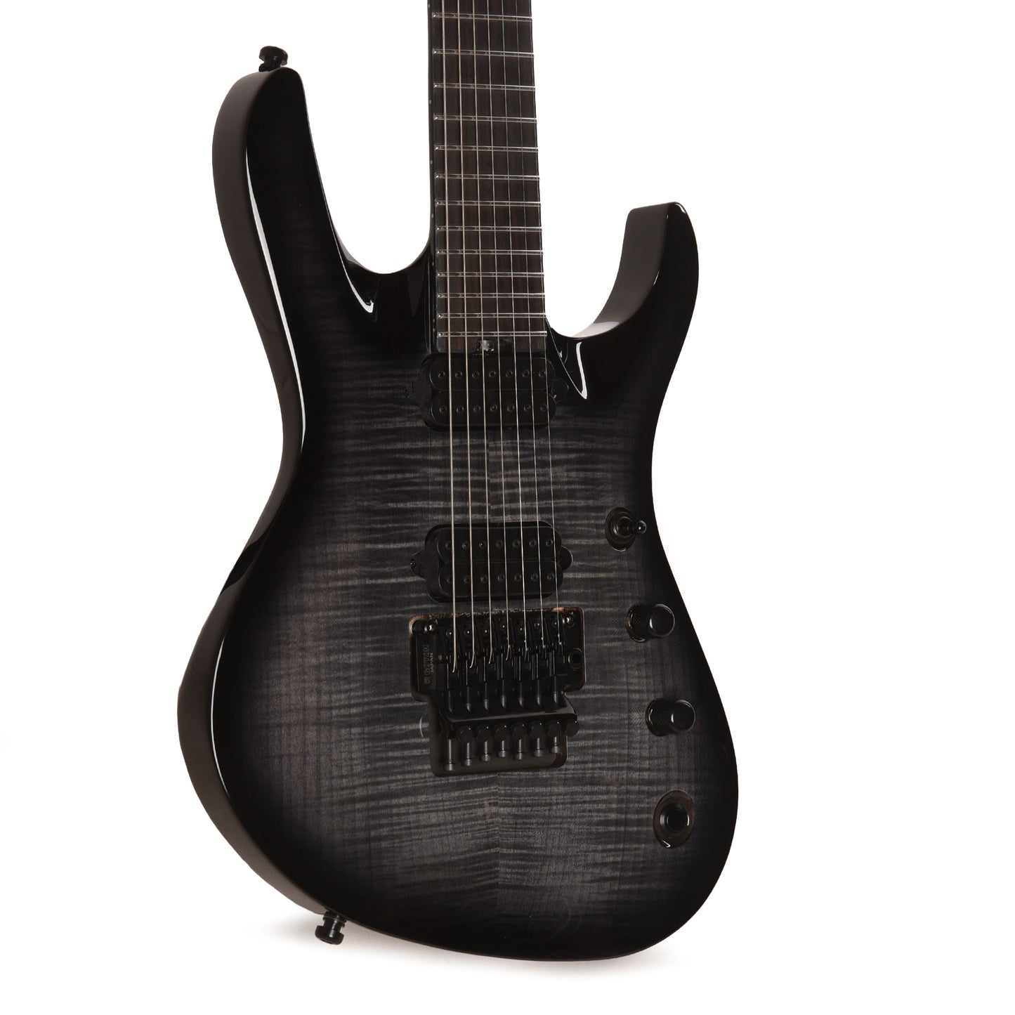 Jackson Pro Plus Series Signature Chris Broderick Soloist 7 Transparent Black Electric Guitars / Solid Body