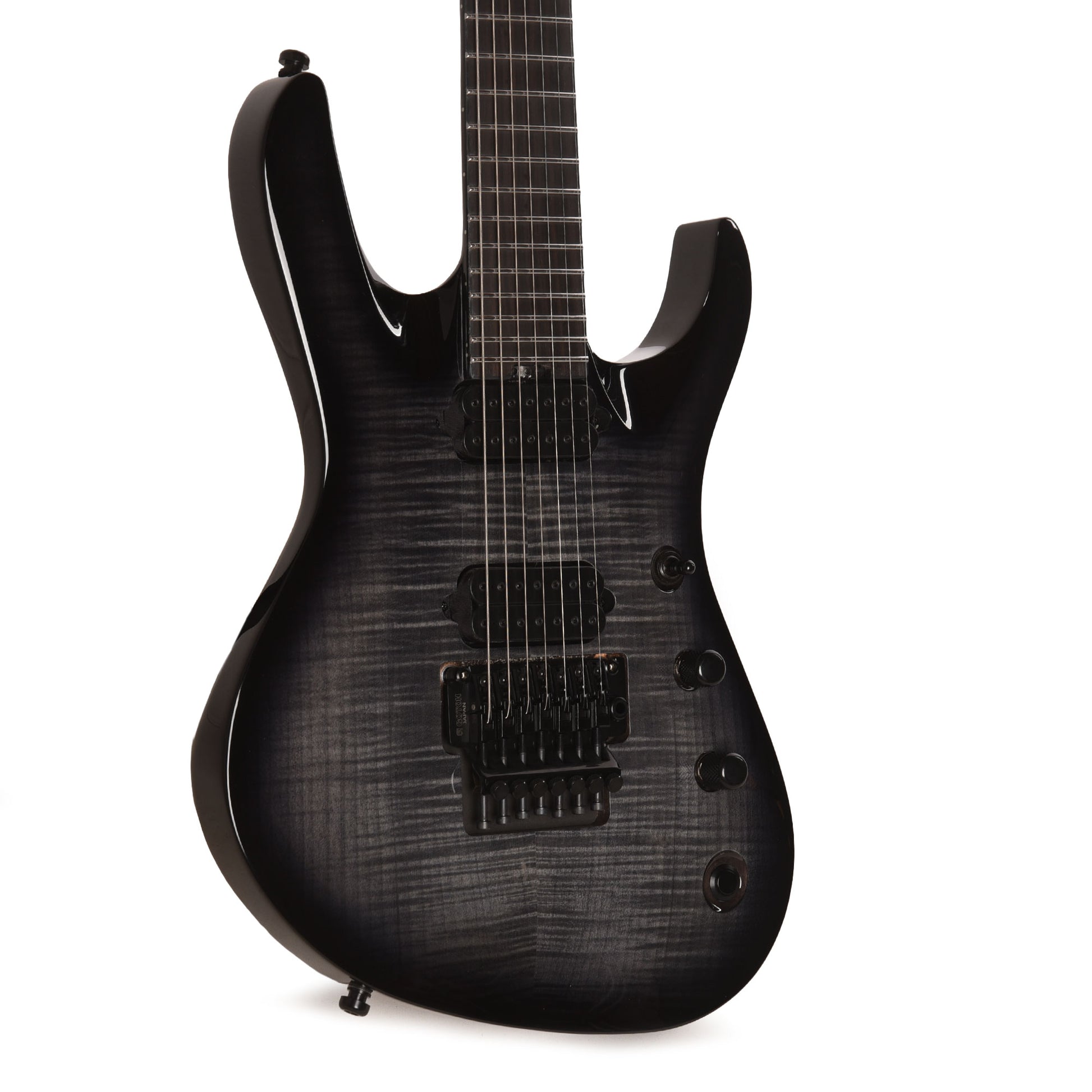 Jackson Pro Plus Series Signature Chris Broderick Soloist 7 Transparent Black Electric Guitars / Solid Body