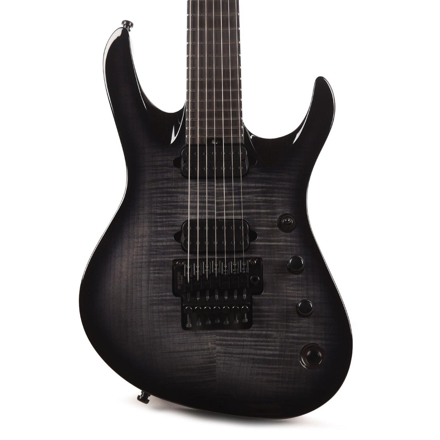 Jackson Pro Plus Series Signature Chris Broderick Soloist 7 Transparent Black Electric Guitars / Solid Body