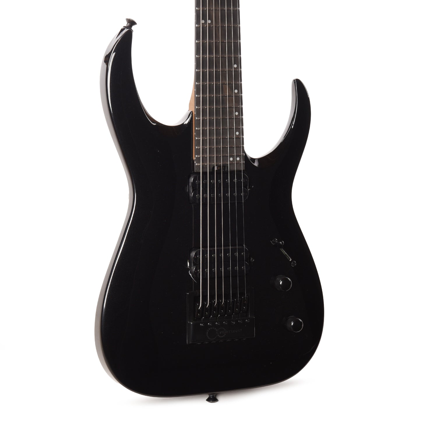 Jackson Pro Plus Series Signature Misha Mansoor Juggernaut ET7 Metallic Black Electric Guitars / Solid Body