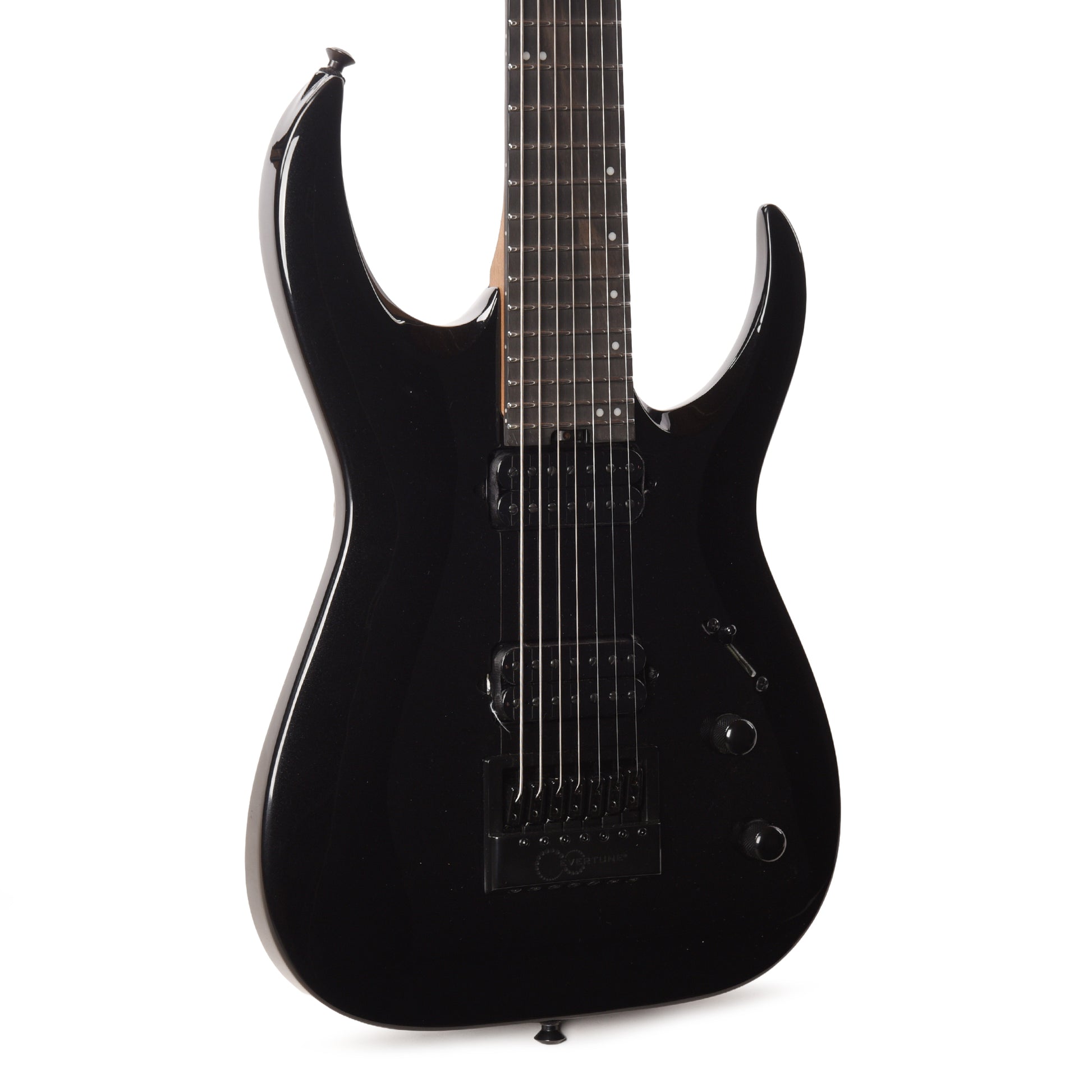 Jackson Pro Plus Series Signature Misha Mansoor Juggernaut ET7 Metallic Black Electric Guitars / Solid Body